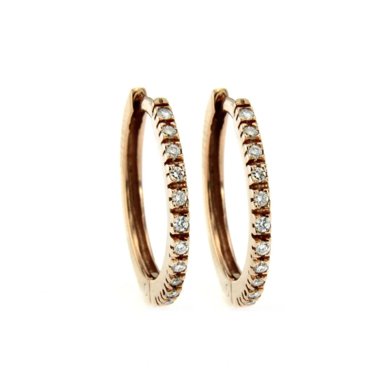 Boucles d'oreilles en or avec diamants