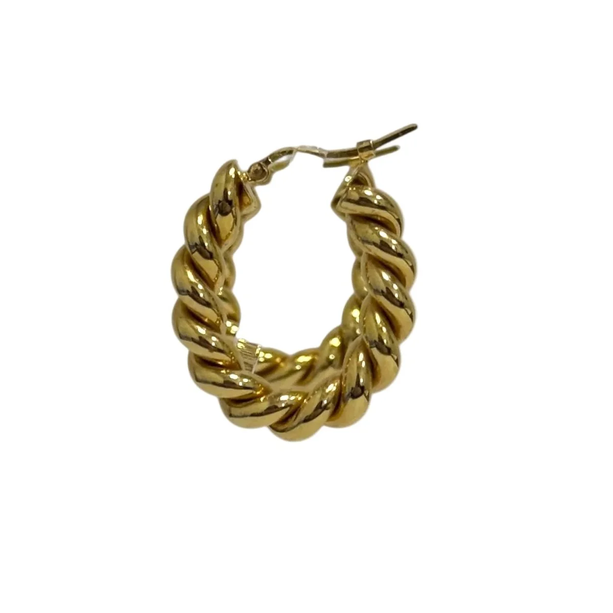 Boucles d'oreilles Créoles en or jaune - Image 5