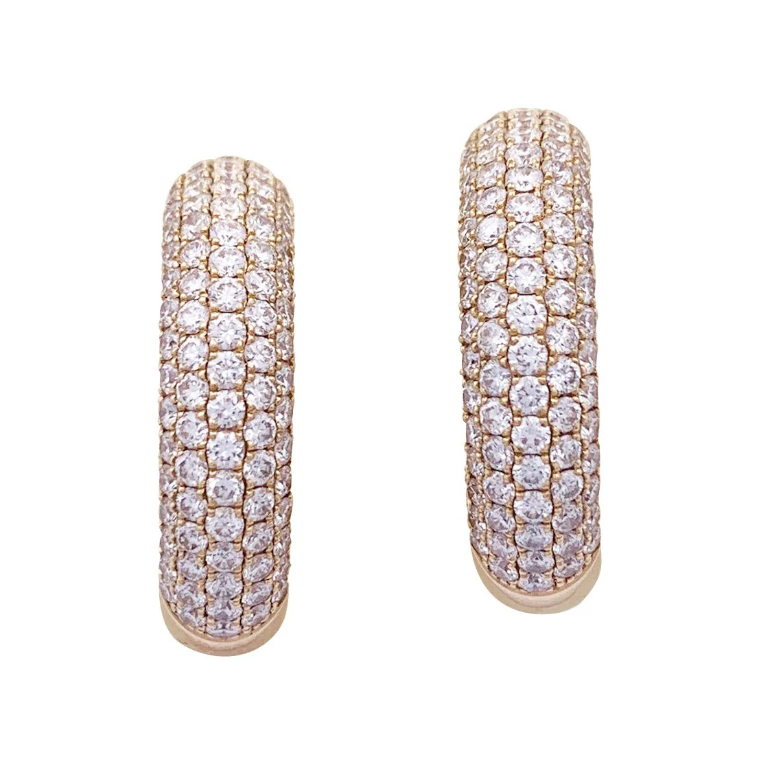 Créoles MESSIKA "Divine Enigma" or rose et diamant