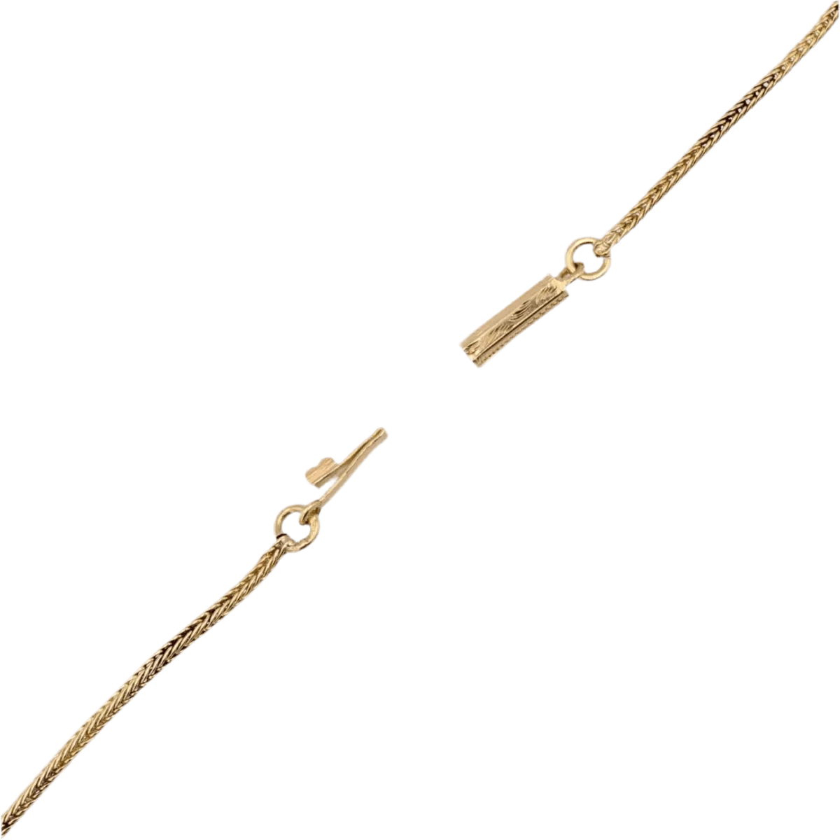Collier Pendentif en or jaune, émail et perles - Image 5