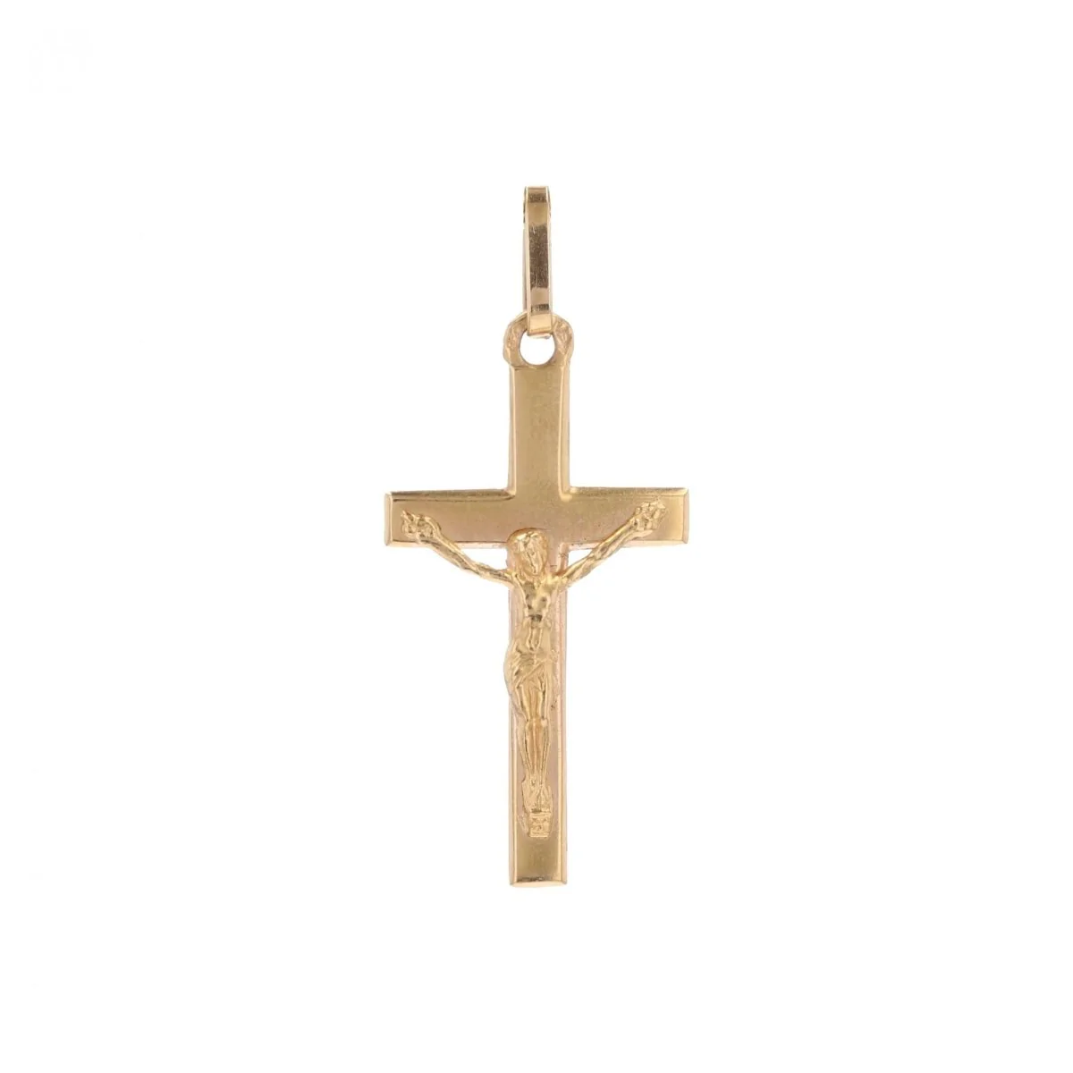 Croix du Christ or jaune