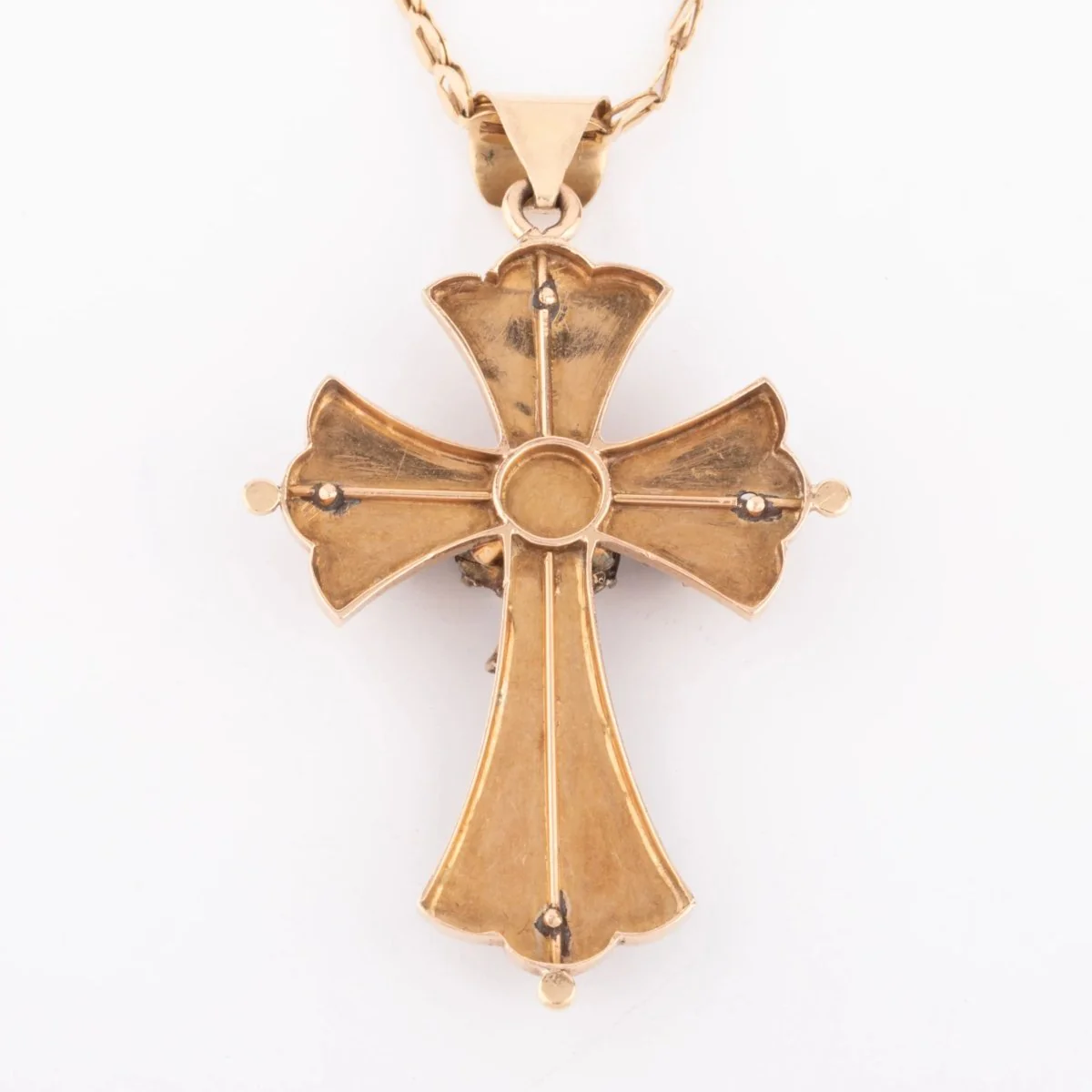Croix or jaune et diamants - Image 3