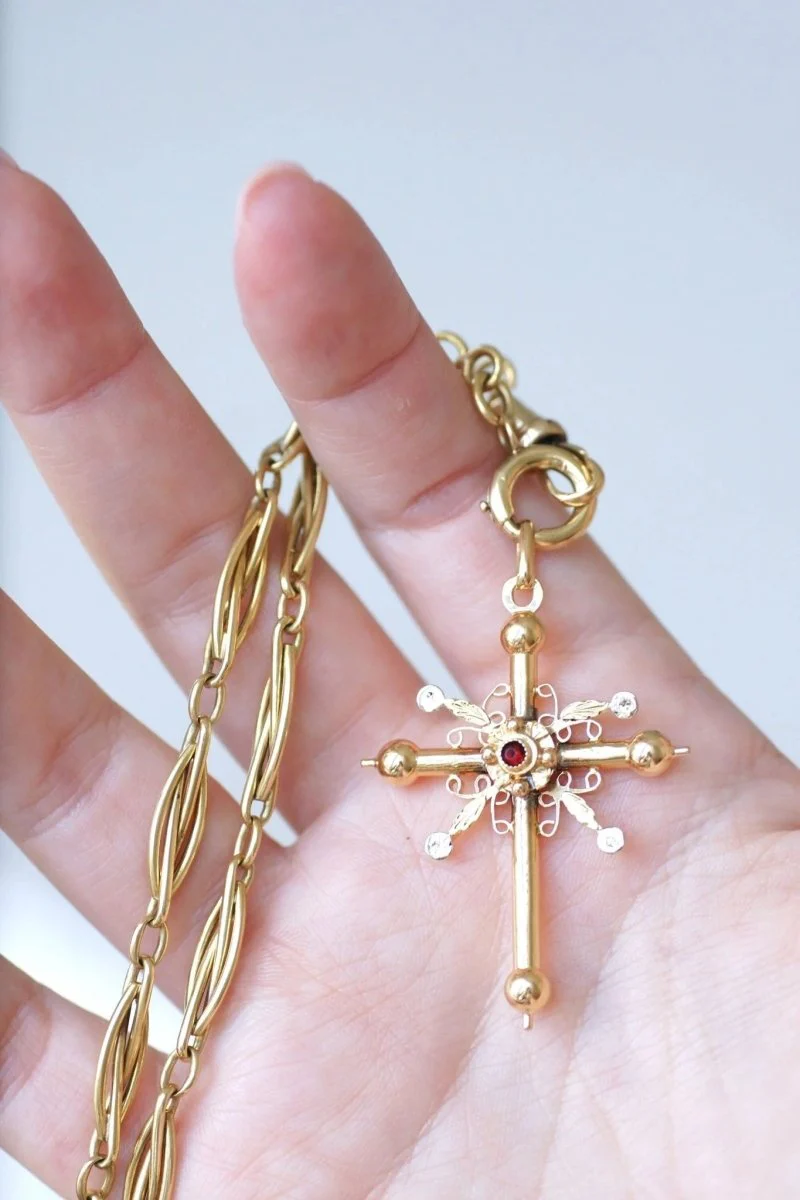 Croix de Savoie ancienne deux ors - Image 9