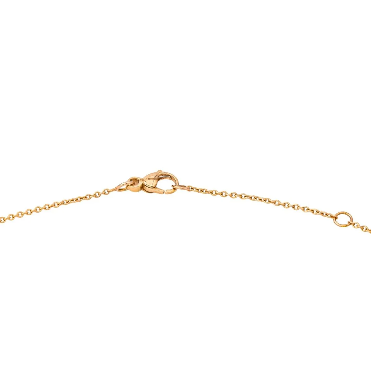 Collier Pendentif DE BEERS "Lotus" en or rose et diamants - Image 5