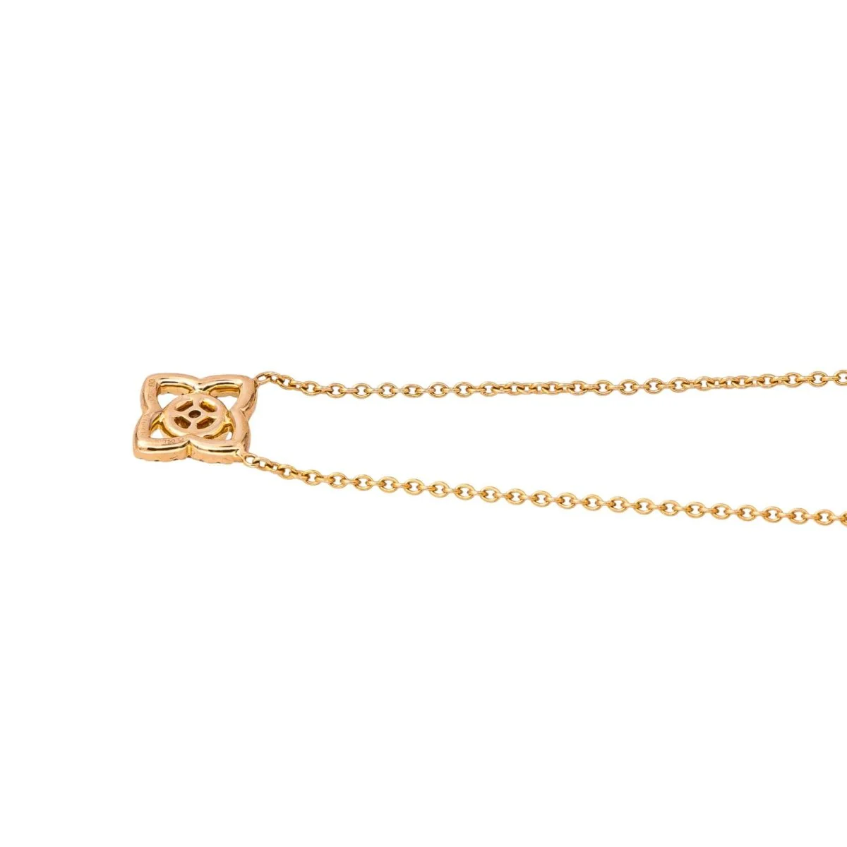 Collier Pendentif DE BEERS "Lotus" en or rose et diamants - Image 6