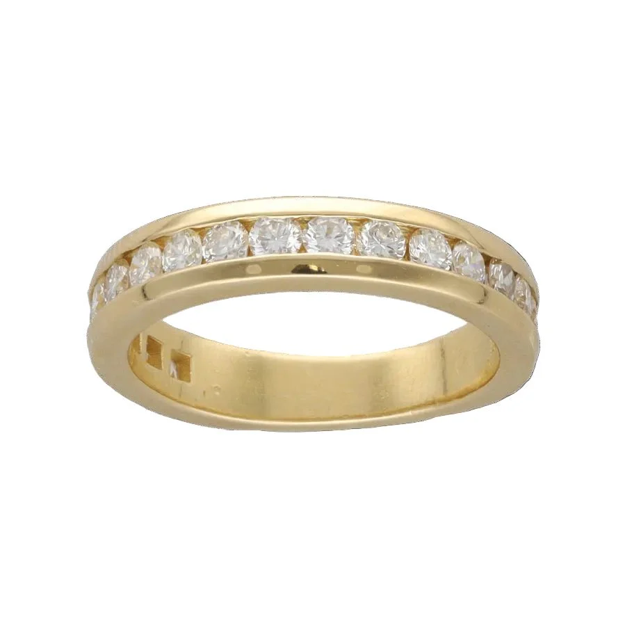 Bague Alliance en or jaune et diamants
