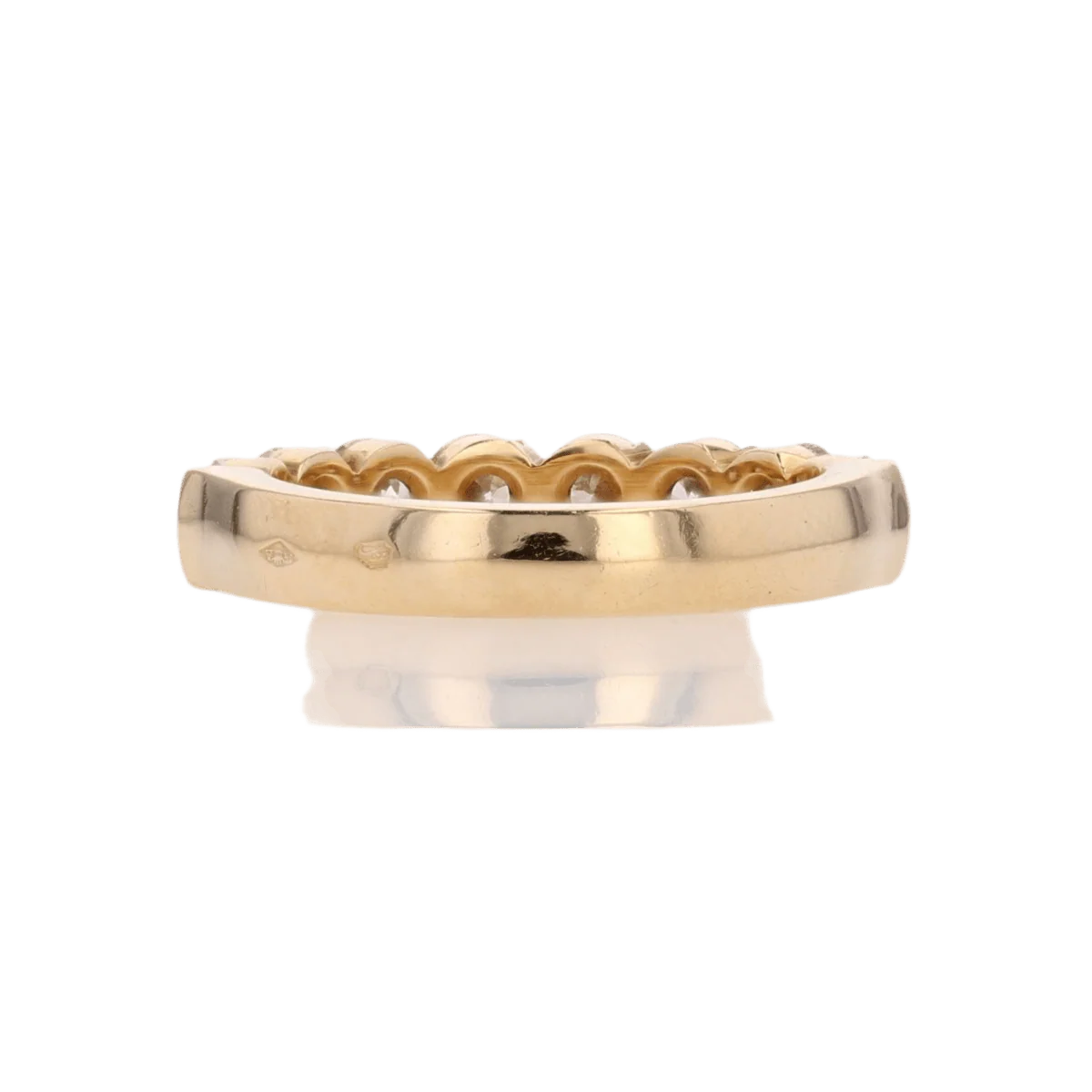 Bague Alliance en or jaune et diamants - Image 3