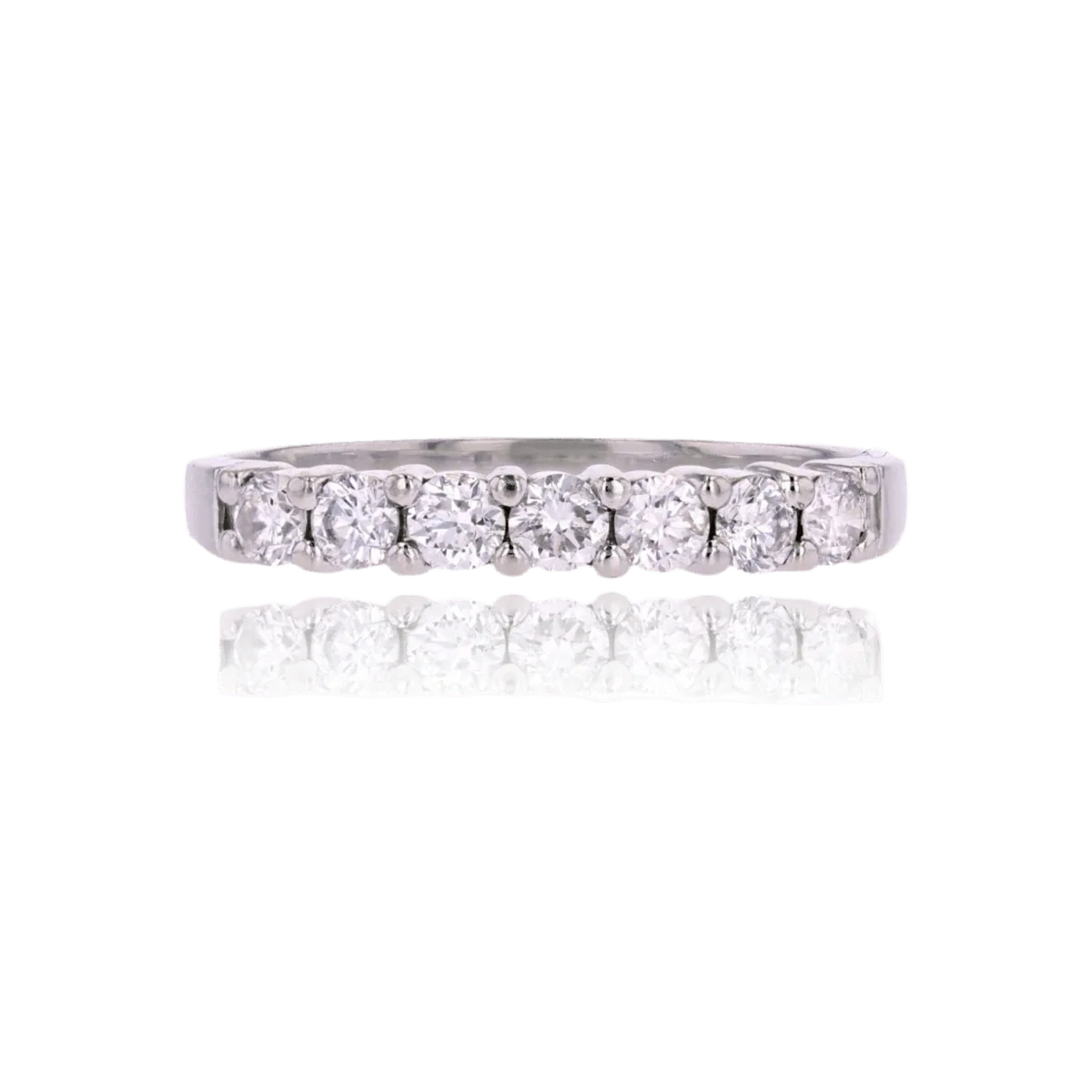 Bague Alliance en platine et diamants