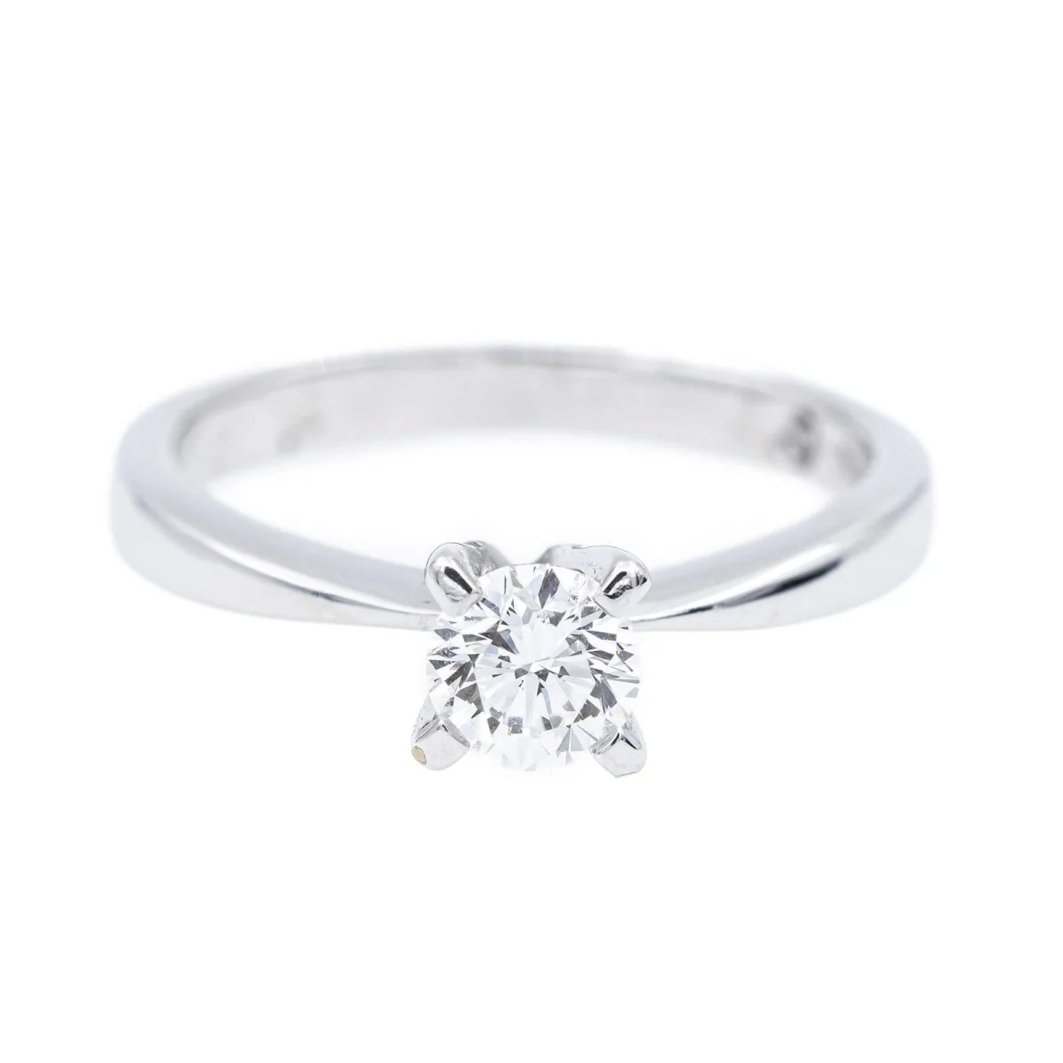 Diamani Bague Solitaire en or blanc et diamant