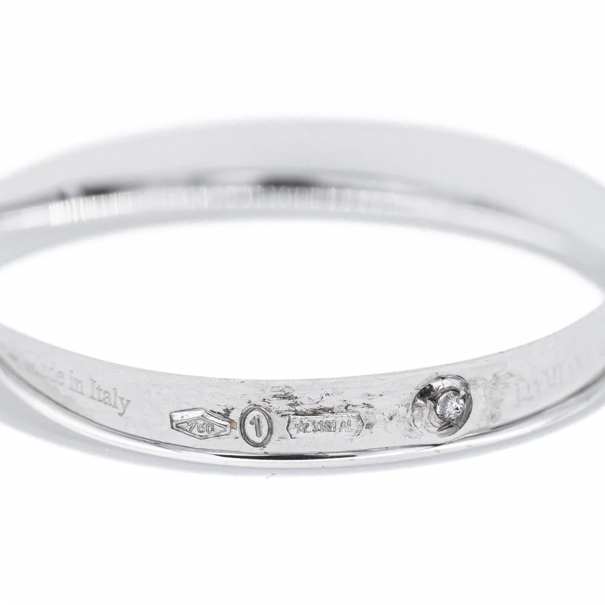 Diamani Bague Solitaire en or blanc et diamant - Image 5