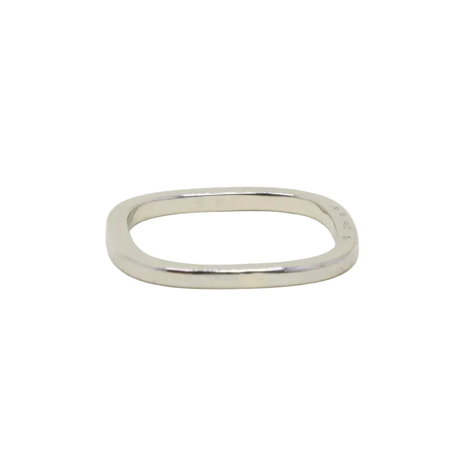 Bague Alliance carrée DINH VAN en or blanc - Image 5