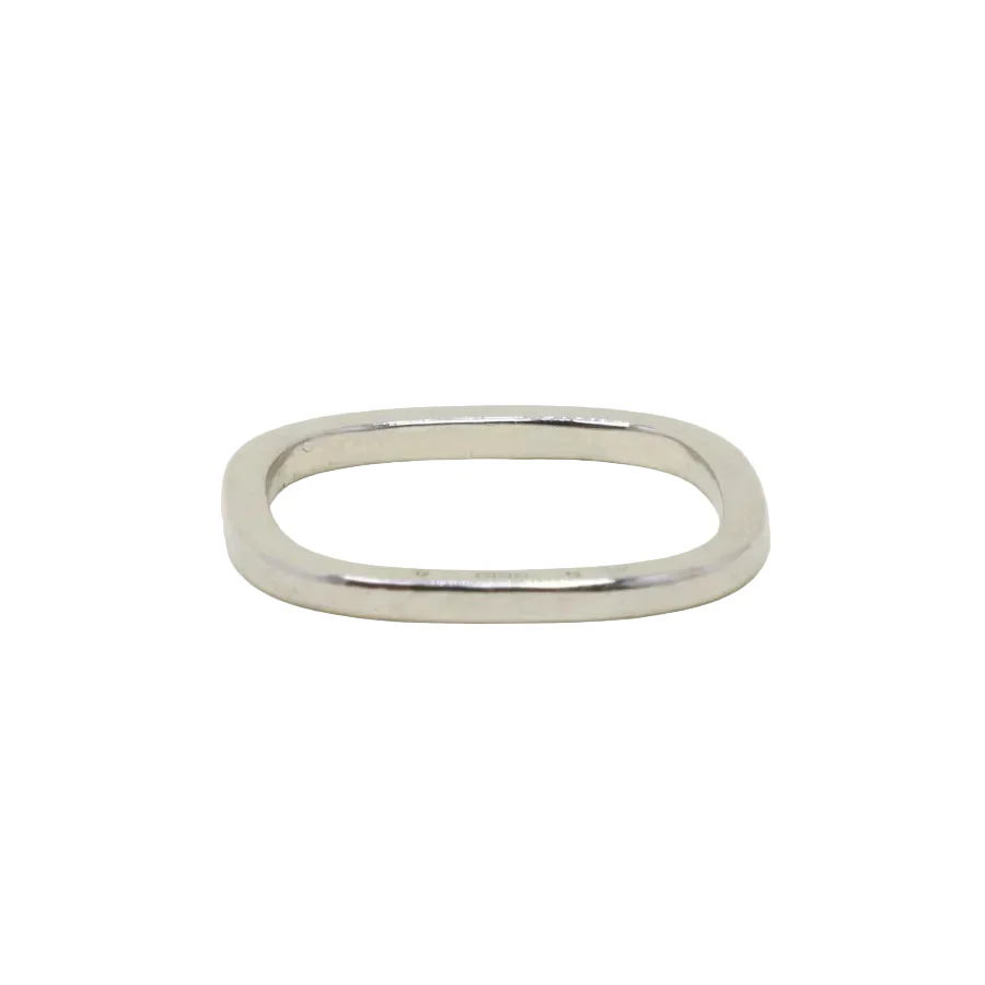Bague Alliance carrée DINH VAN en or blanc - Image 6