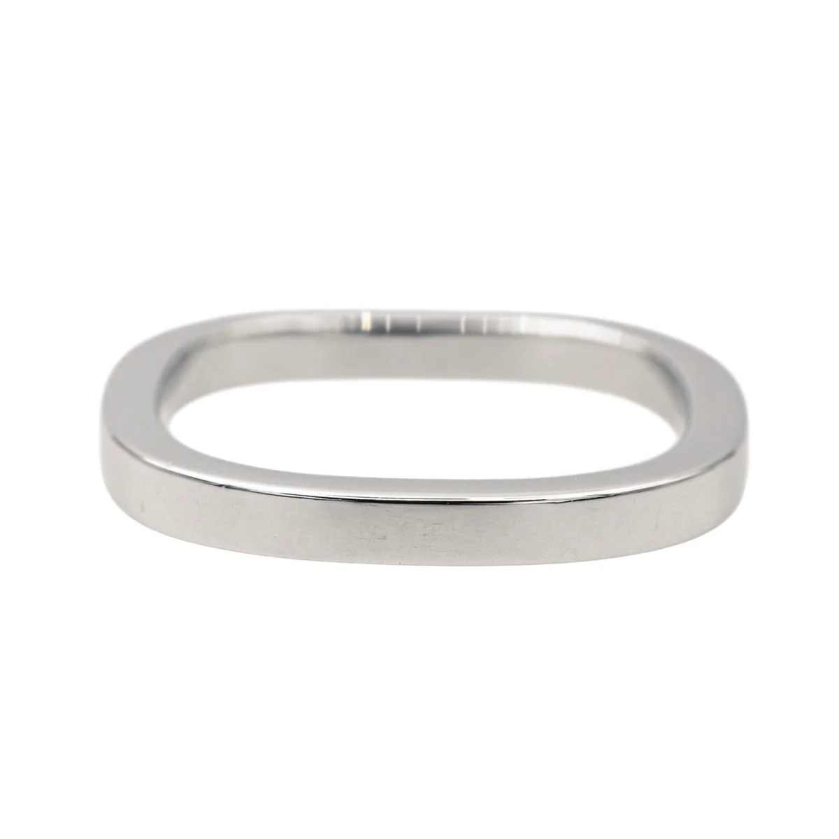 Bague Alliance DINH VAN "Alliance Carré" en or blanc - Image 3