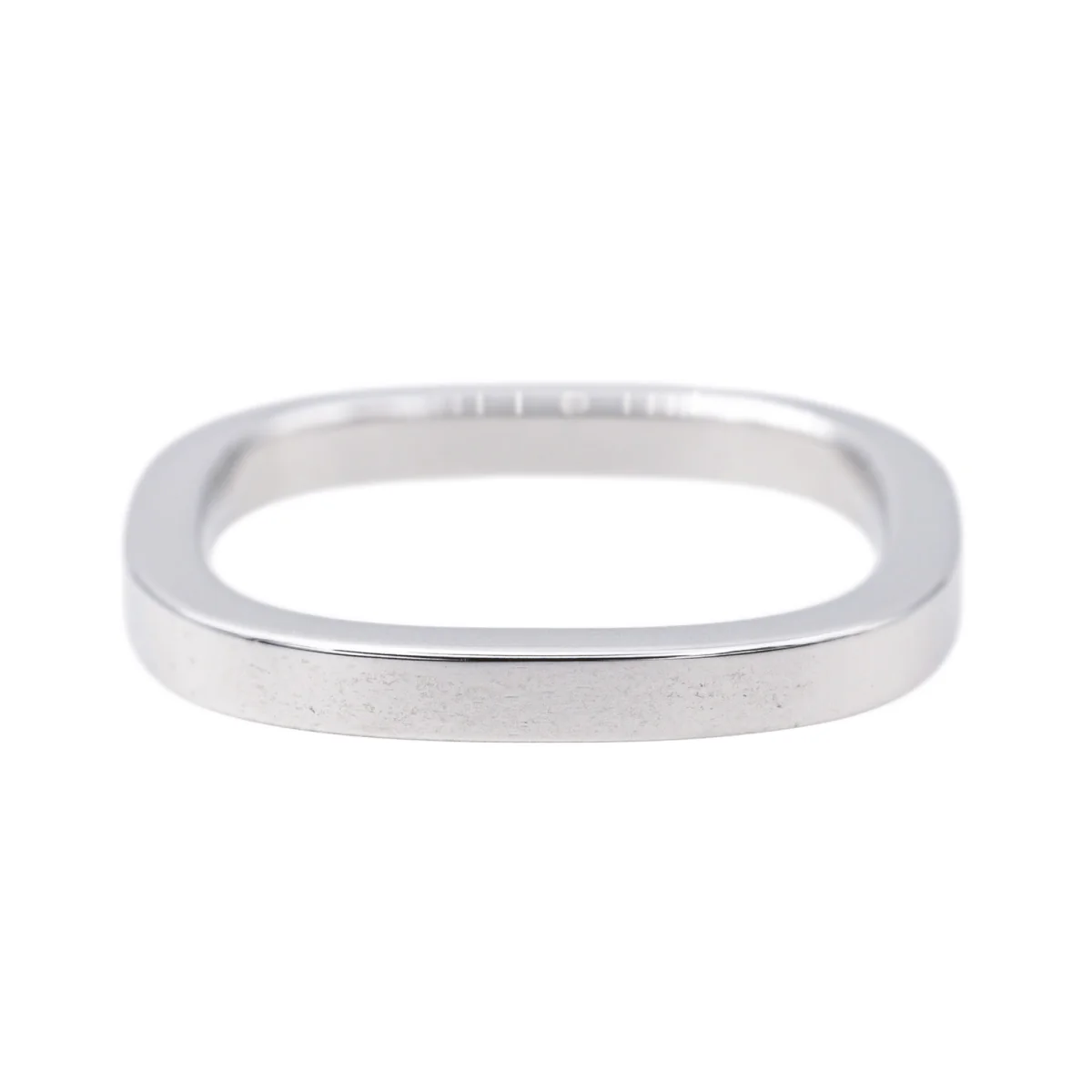 Bague Alliance DINH VAN "Carrée" en or blanc