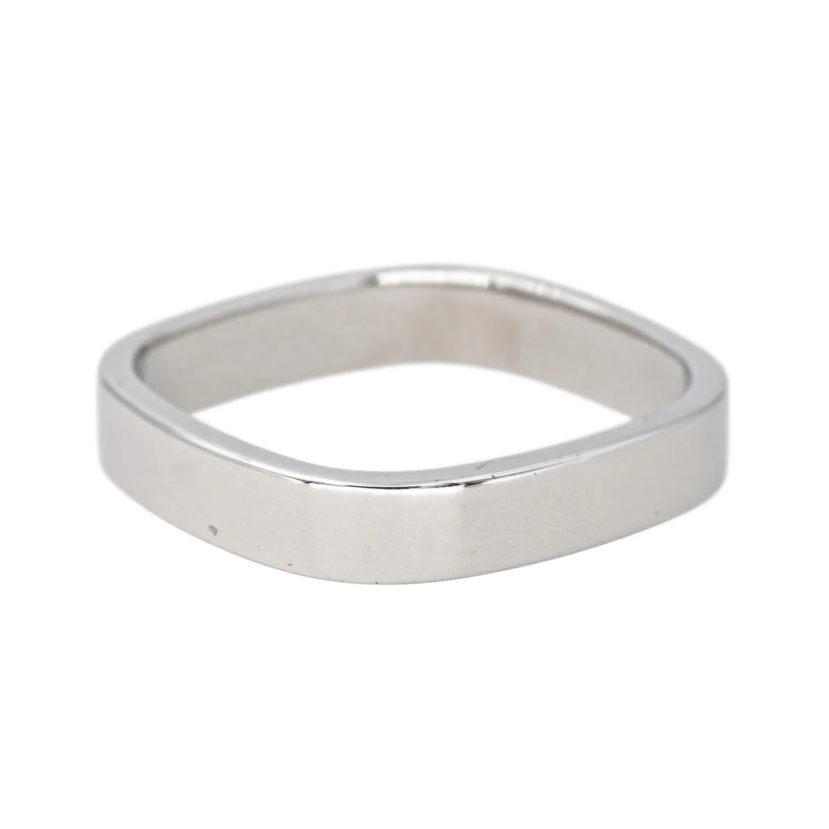 Bague Alliance DINH VAN "Alliance Carrée" en or blanc - Image 3