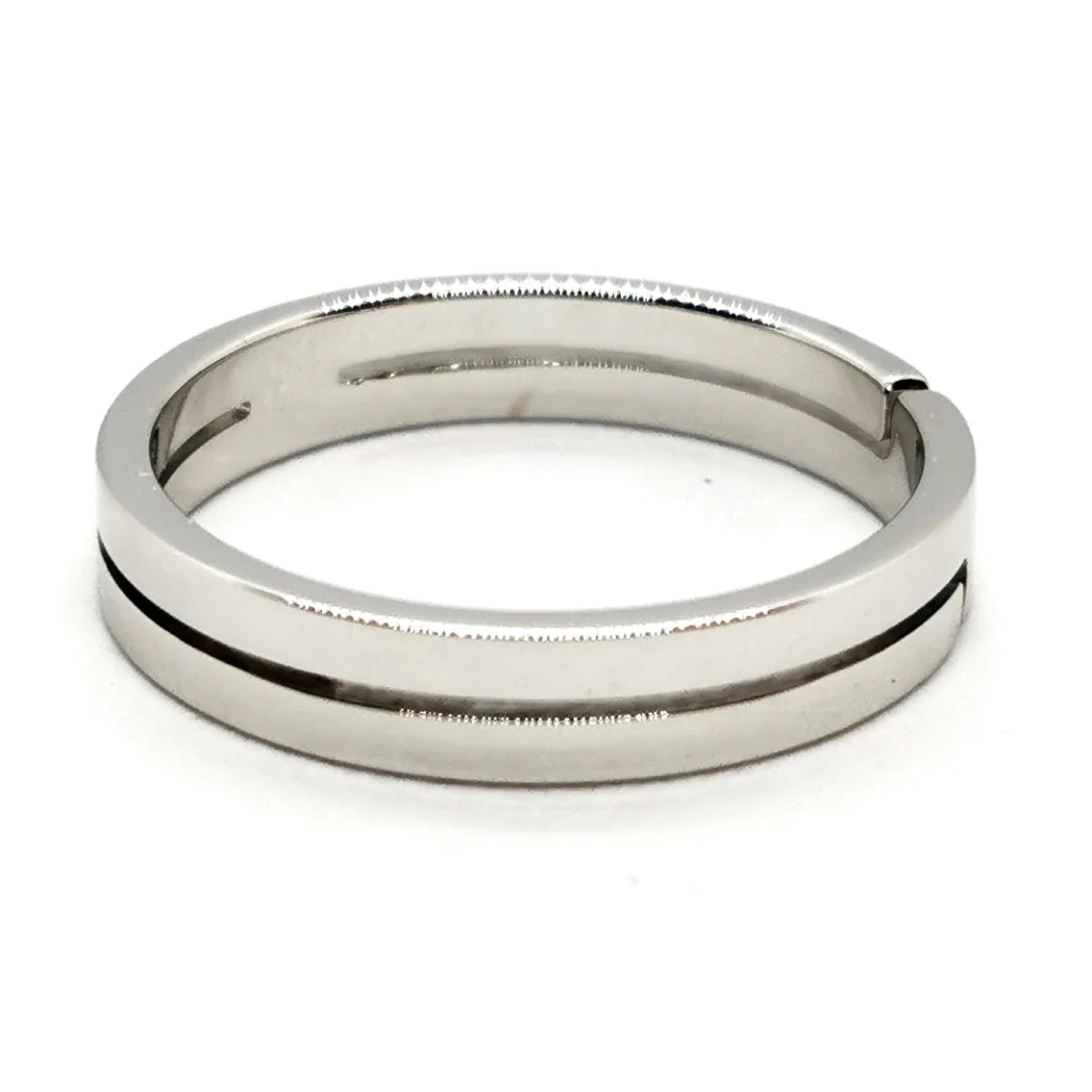 Bague Alliance DINH VAN "Seventies" en or blanc - Image 3