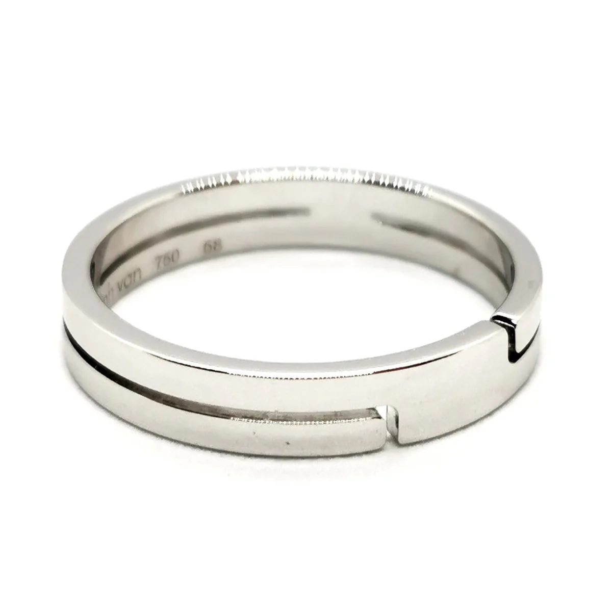Bague Alliance DINH VAN "Seventies" en or blanc - Image 5