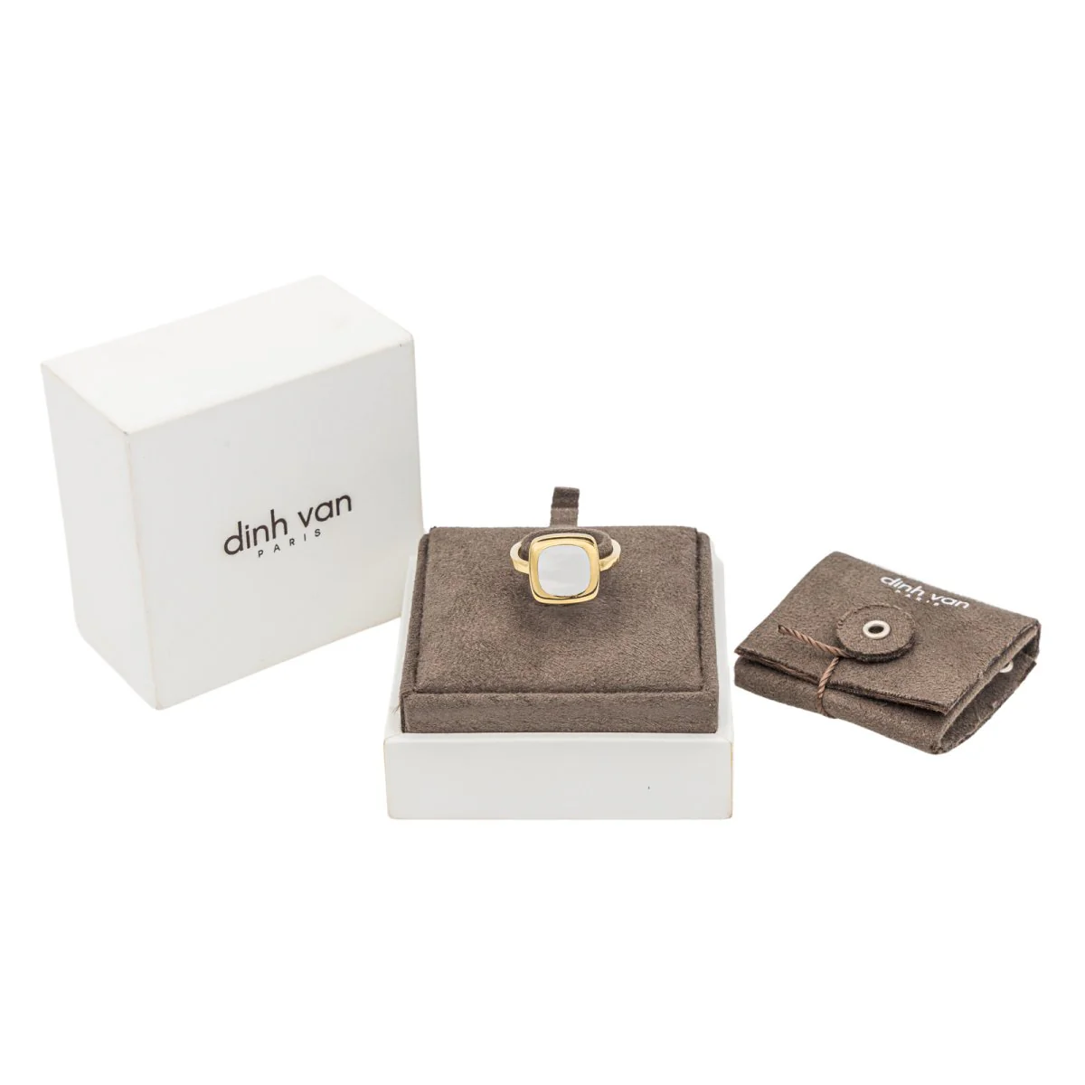 Bague DINH VAN "Impression" en or jaune et nacre - Image 8