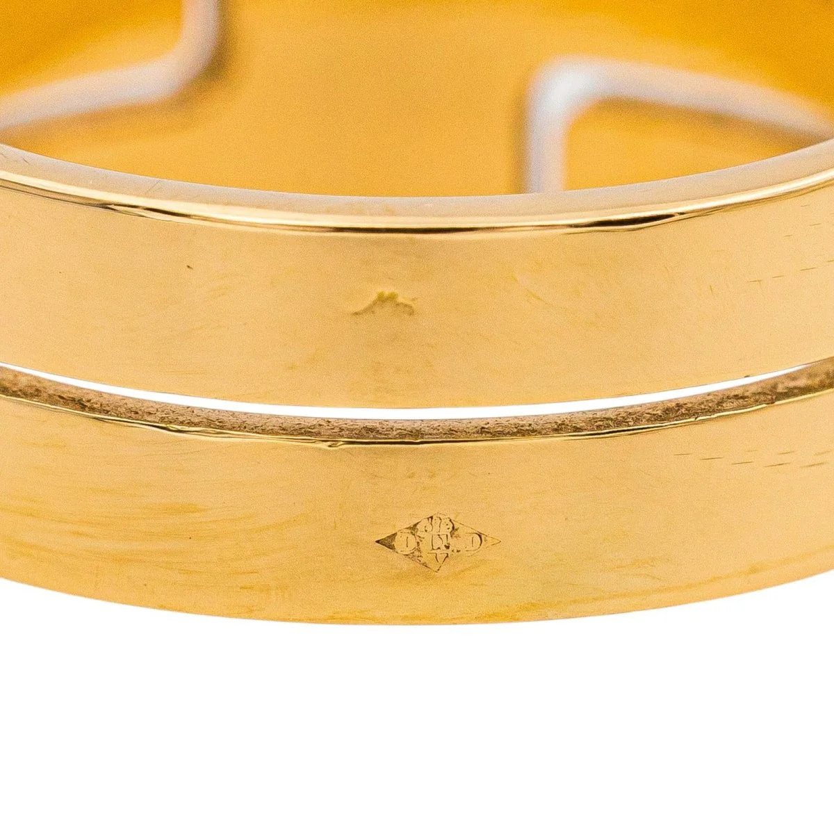 Bague Bandeau DINH VAN "Seventies" MM en or jaune - Image 6