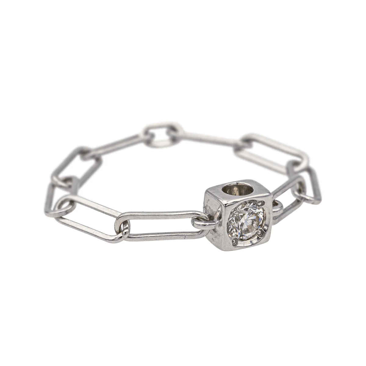 Bague DINH VAN"Le Cube" en or blanc et diamant - Image 7