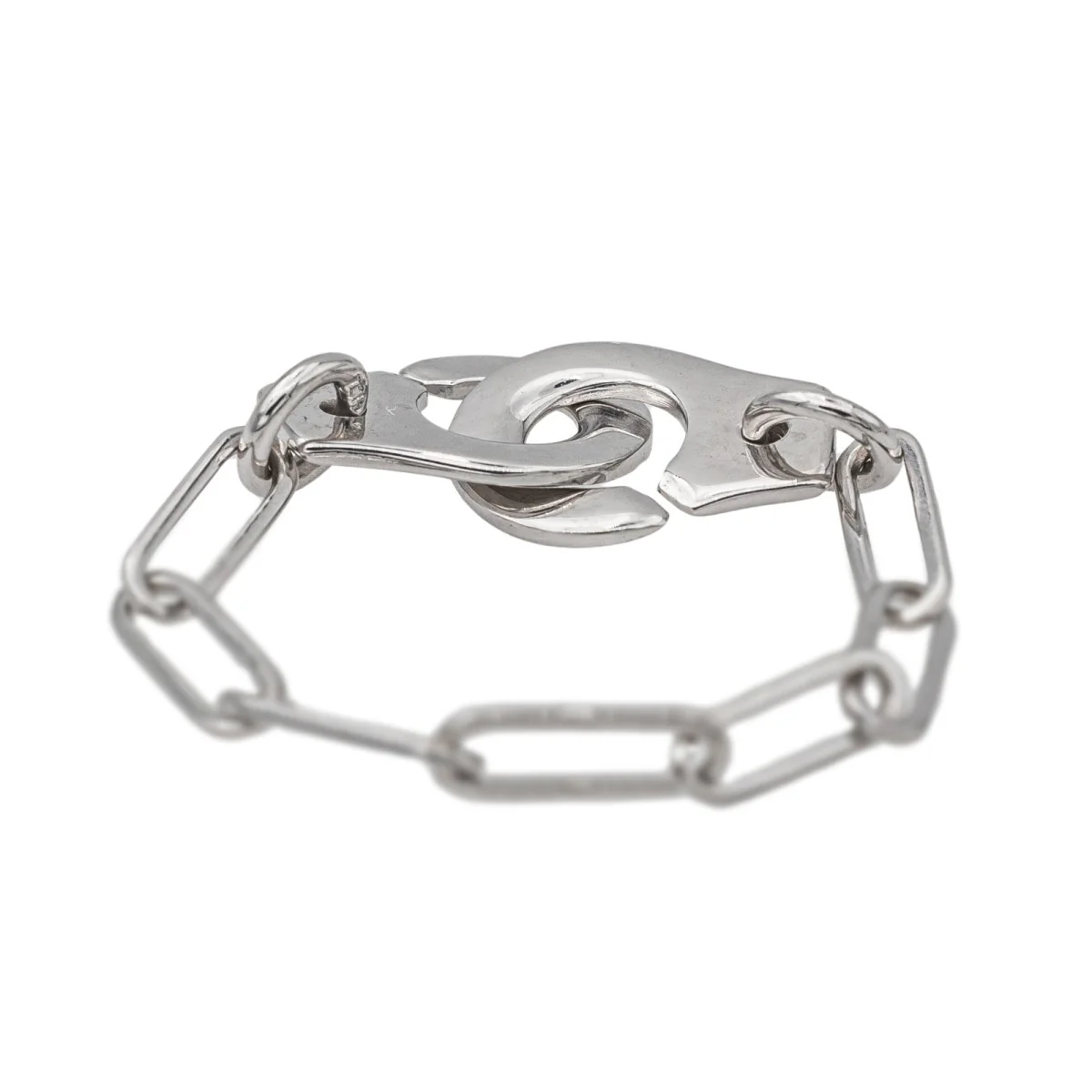 Bague Jonc DINH VAN "Menottes" en or blanc - Image 5