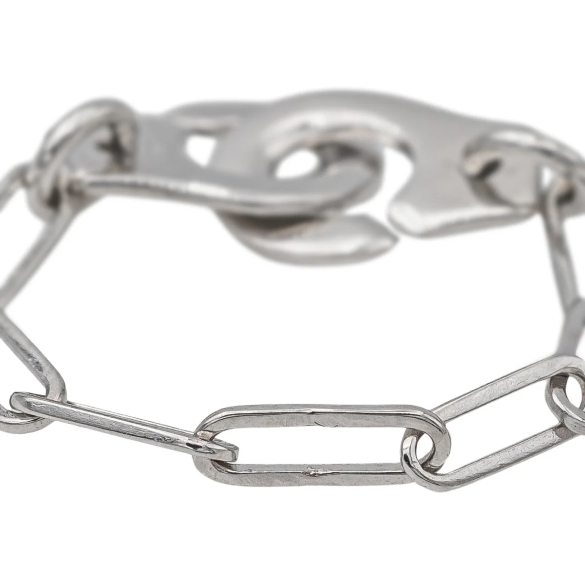 Bague Jonc DINH VAN "Menottes" en or blanc - Image 6