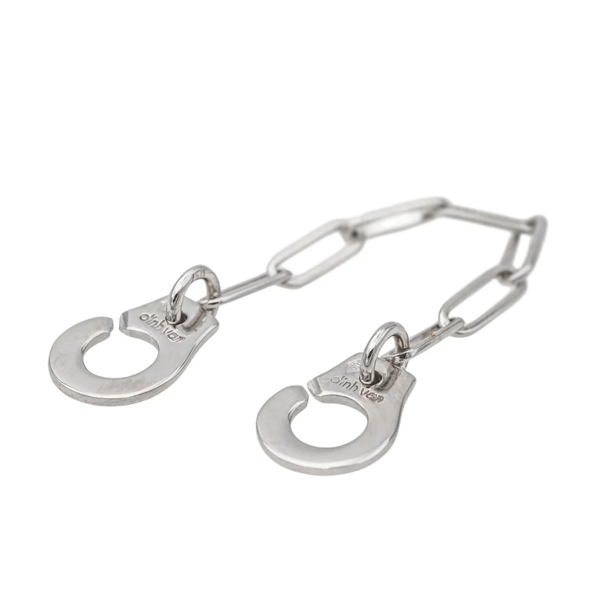 Bague Jonc DINH VAN "Menottes" en or blanc - Image 7
