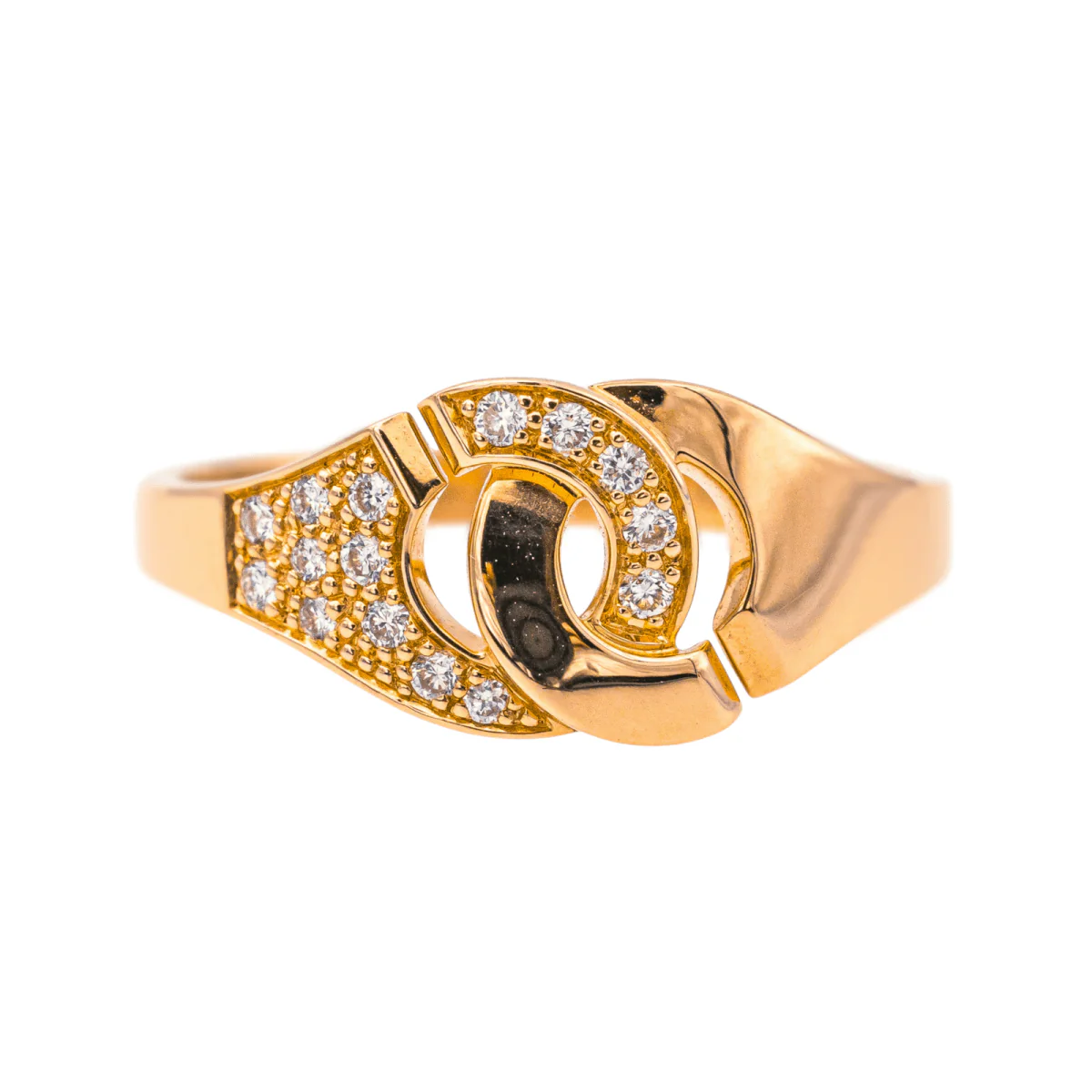 Bague DINH VAN "R8" en or rose et diamants
