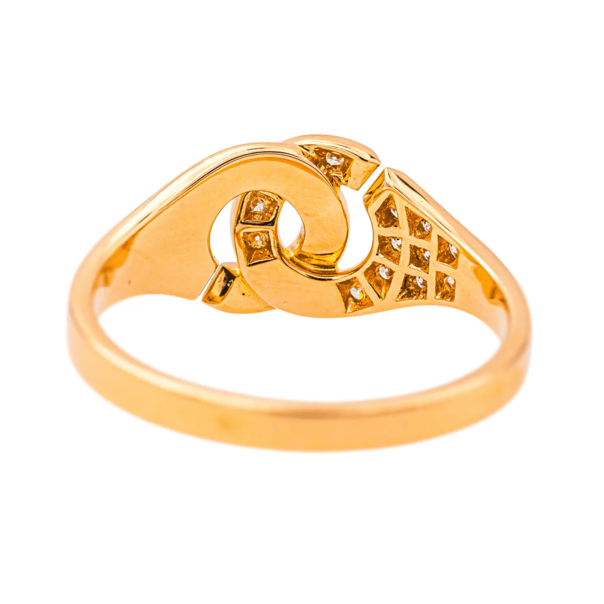 Bague DINH VAN "R8" en or rose et diamants - Image 5
