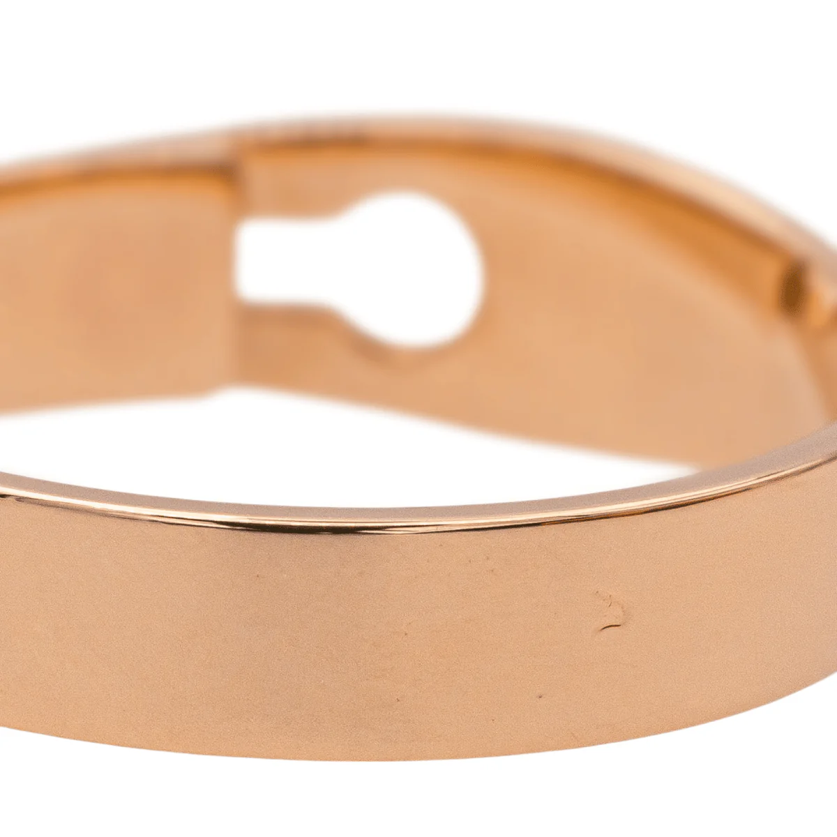 Bague Bandeau DINH VAN "Serrure" en or rose et diamant - Image 7