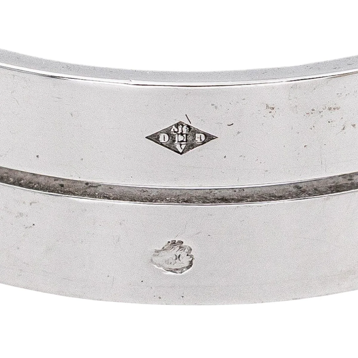 Bague Bandeau DINH VAN "Seventies" en or blanc - Image 7