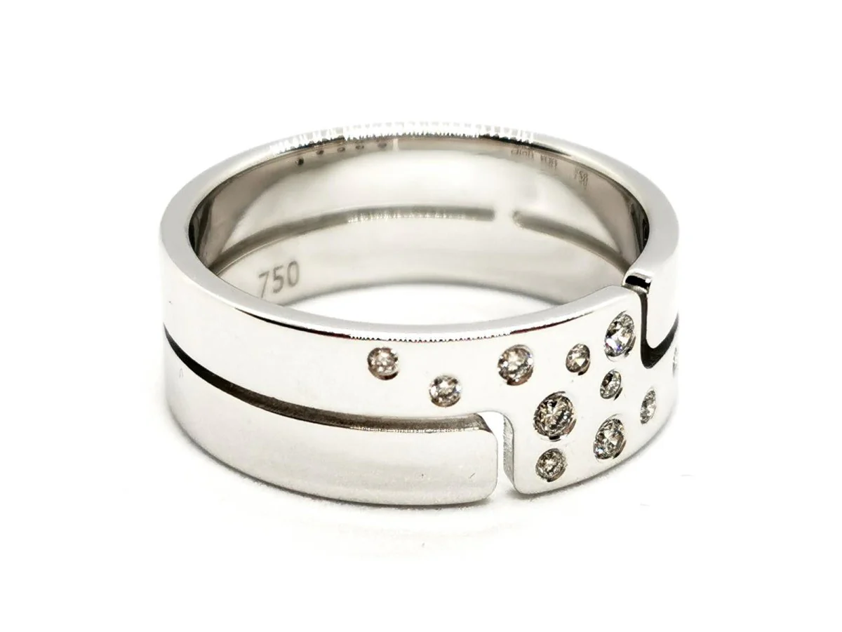 Dinh Van Bague Seventies Or blanc Diamant - Image 3