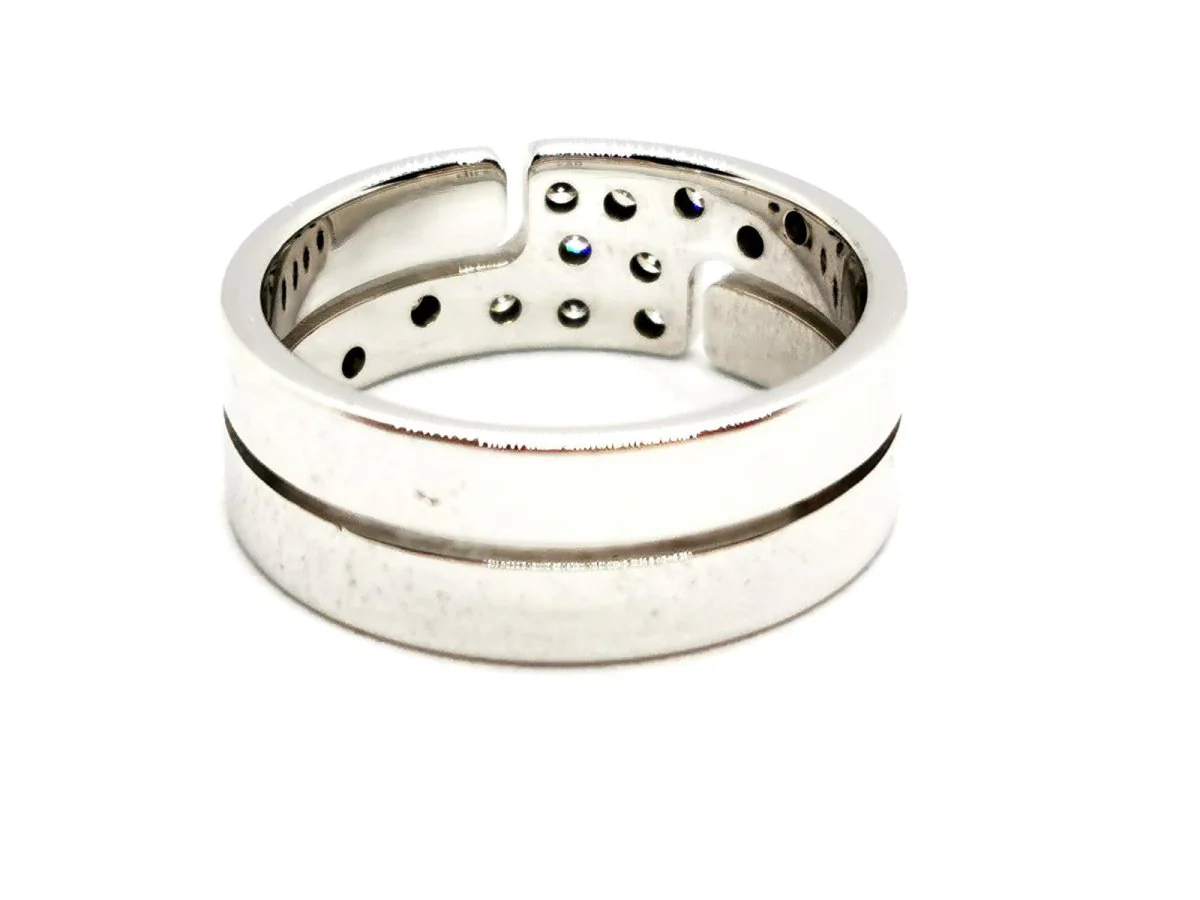 Dinh Van Bague Seventies Or blanc Diamant - Image 4