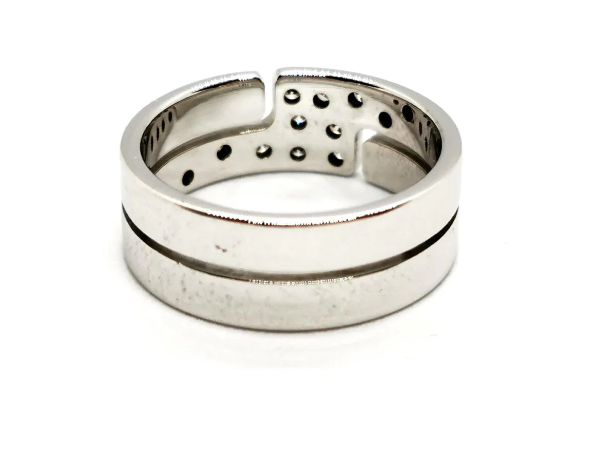 Dinh Van Bague Seventies Or blanc Diamant - Image 5