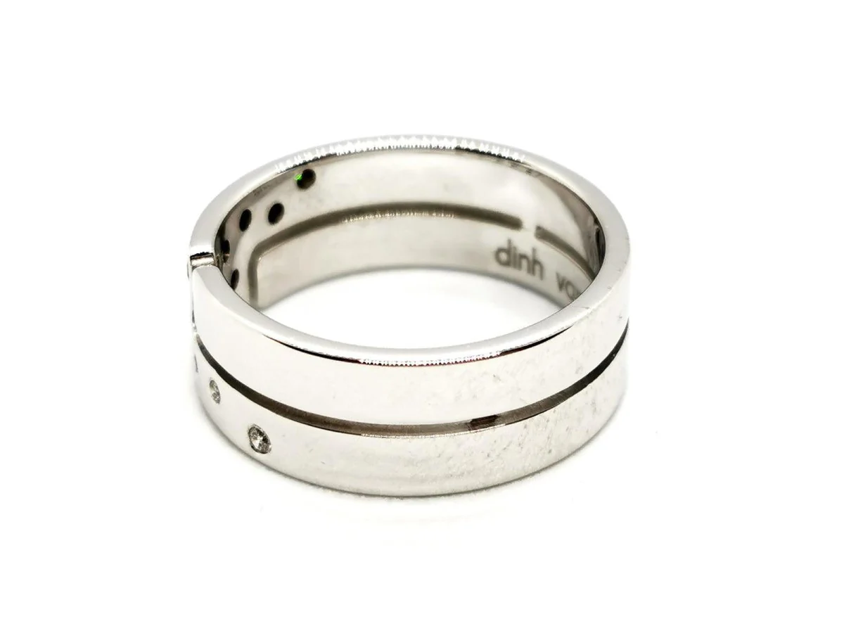 Dinh Van Bague Seventies Or blanc Diamant - Image 6
