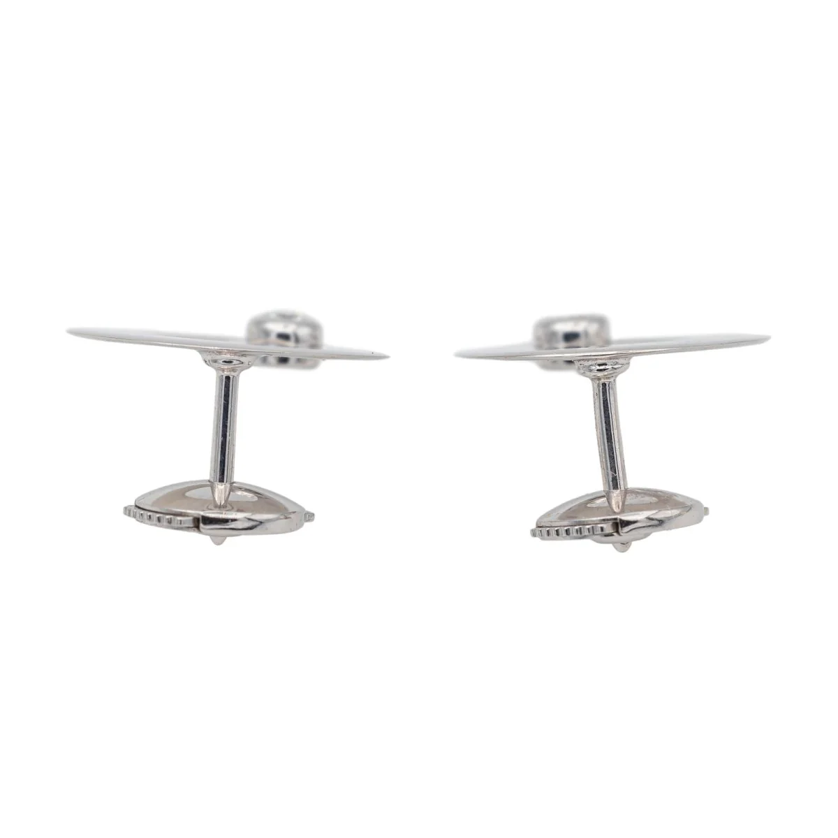 Dinh Van Boucles d'oreilles Puces Cible Or blanc Diamant - Image 5