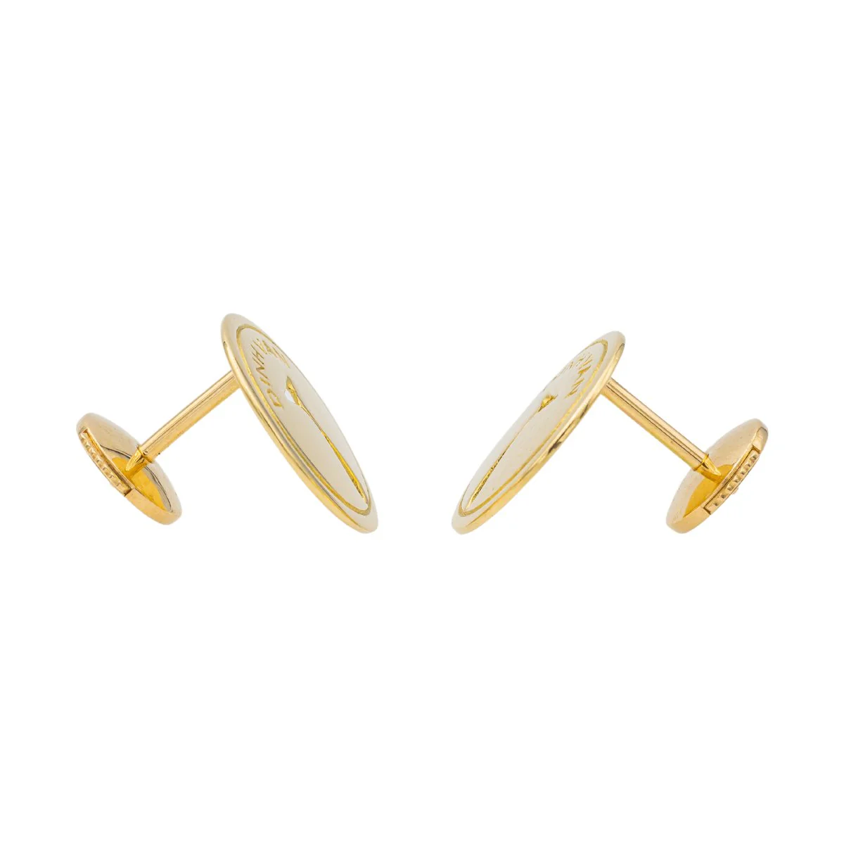 Boucles d'oreilles DINH VAN "Punaise" en or jaune - Image 3