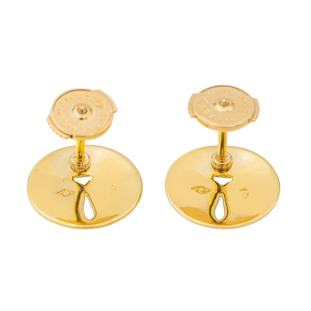 Boucles d'oreilles DINH VAN "Punaise" en or jaune - Image 7