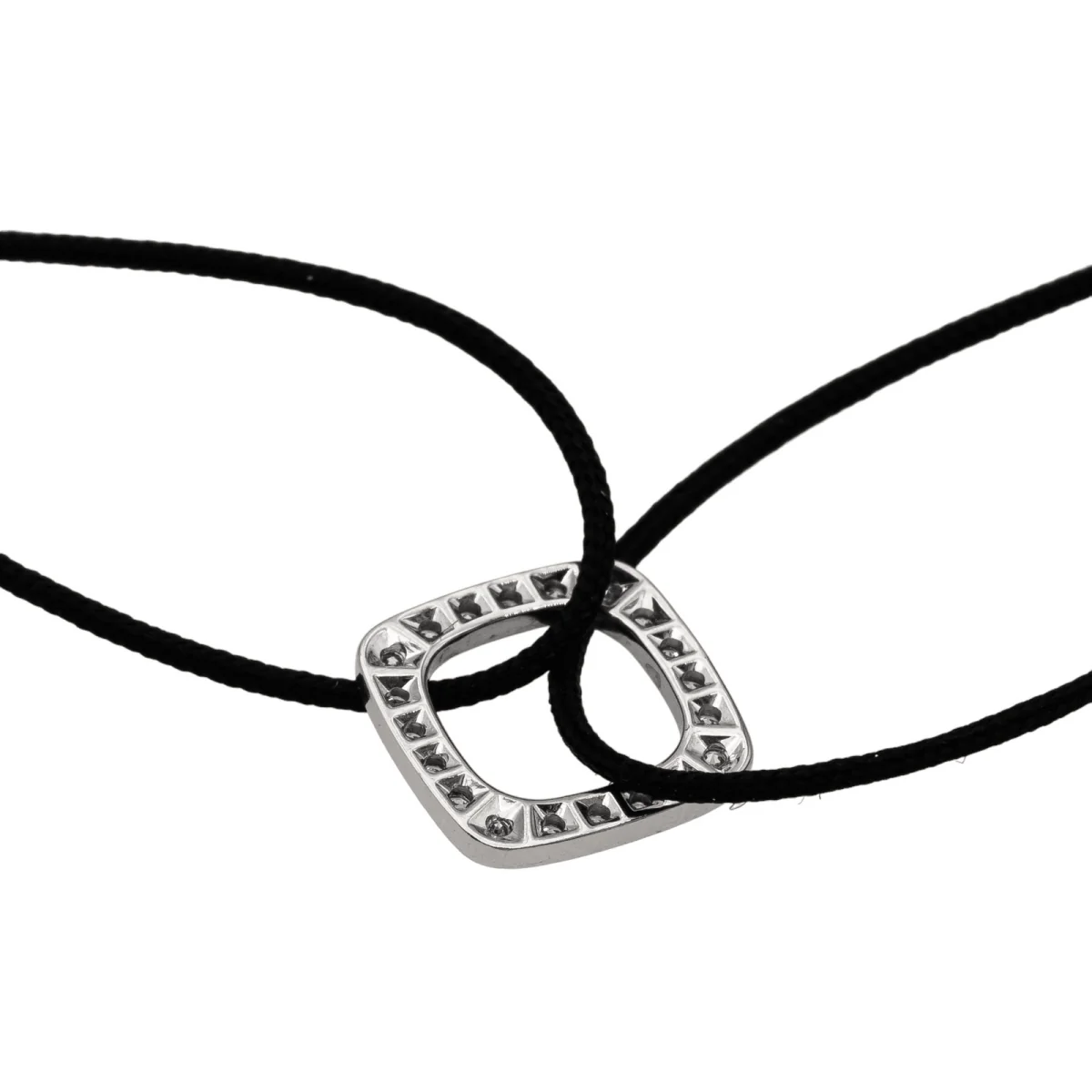 Dinh Van Bracelet Cordon Impression Or blanc Diamant - Image 6