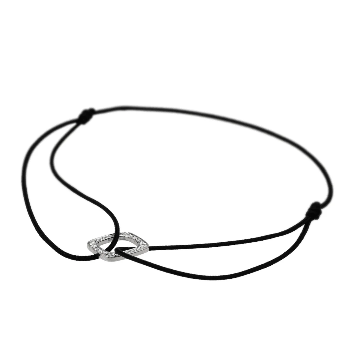 Dinh Van Bracelet Cordon Impression Or blanc Diamant - Image 7