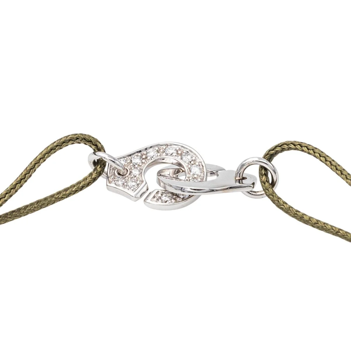 Bracelet Dinh Van Cordon Menottes Or blanc Diamant - Image 4