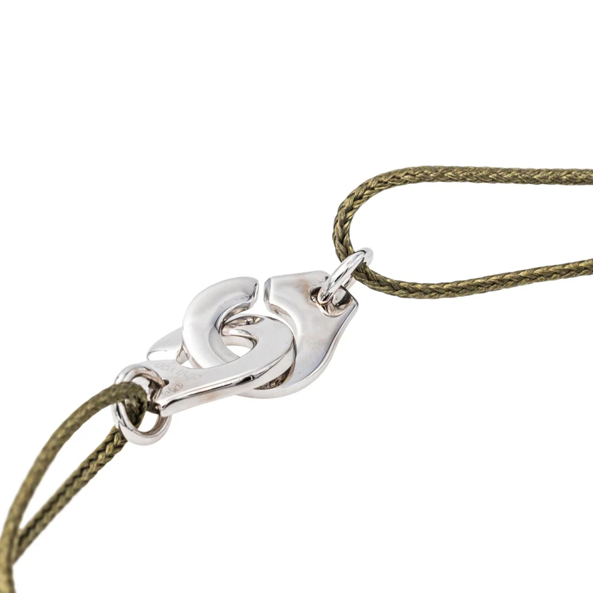 Bracelet Dinh Van Cordon Menottes Or blanc Diamant - Image 6