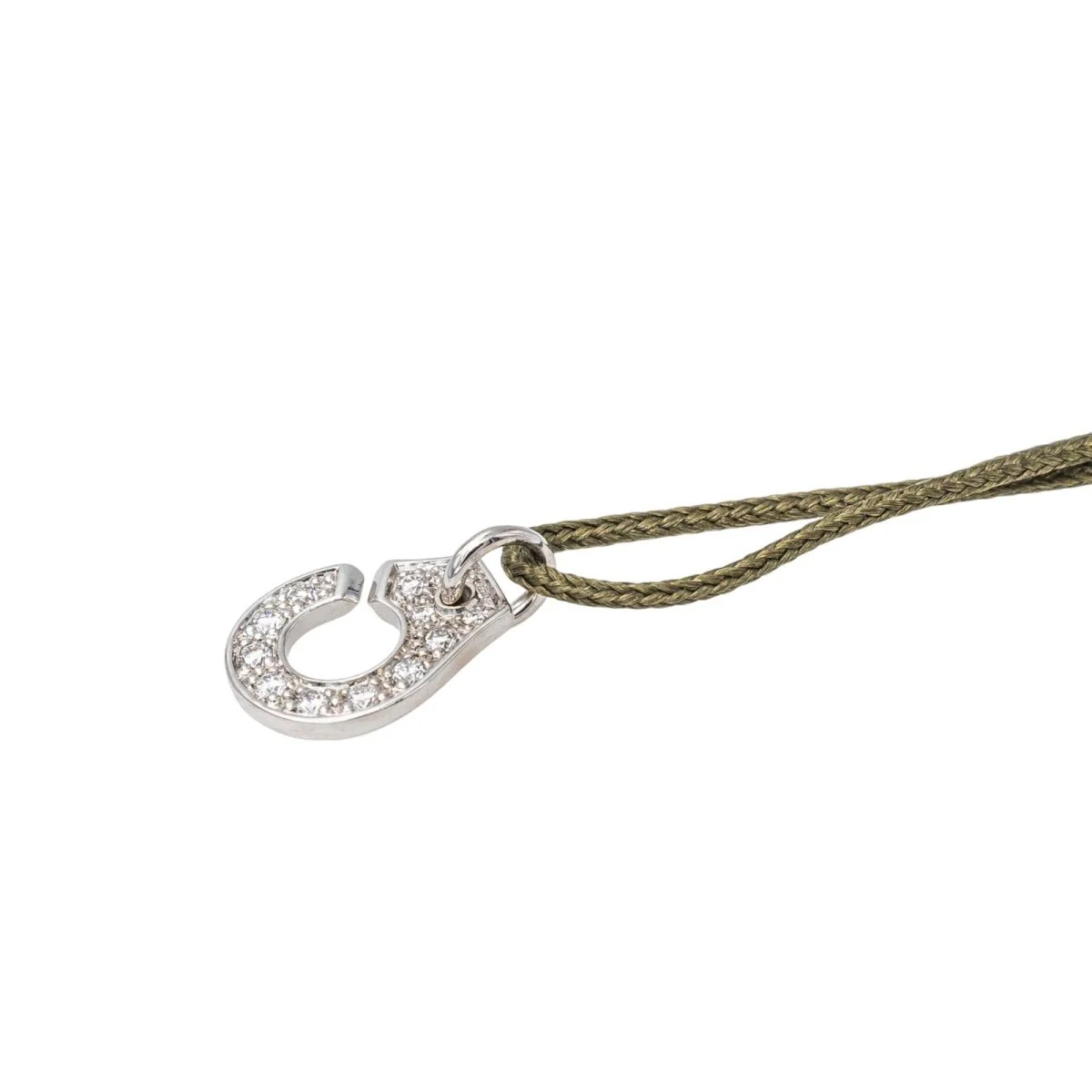 Bracelet Dinh Van Cordon Menottes Or blanc Diamant - Image 8