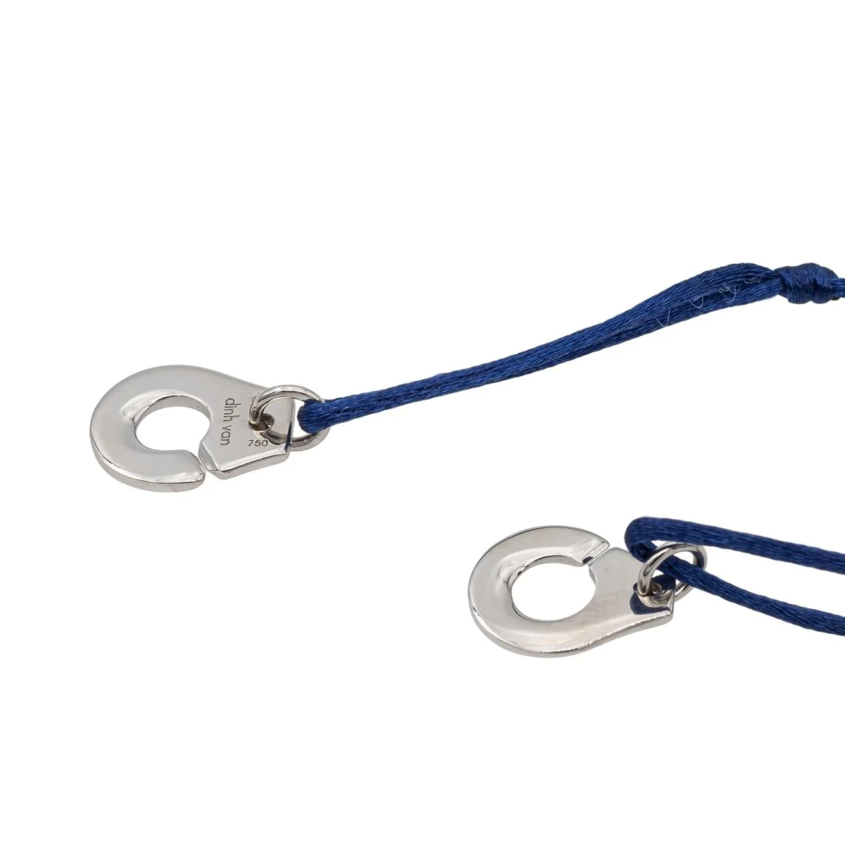 Bracelet Cordon DINH VAN "Menottes R12" en or blanc et diamants - Image 4