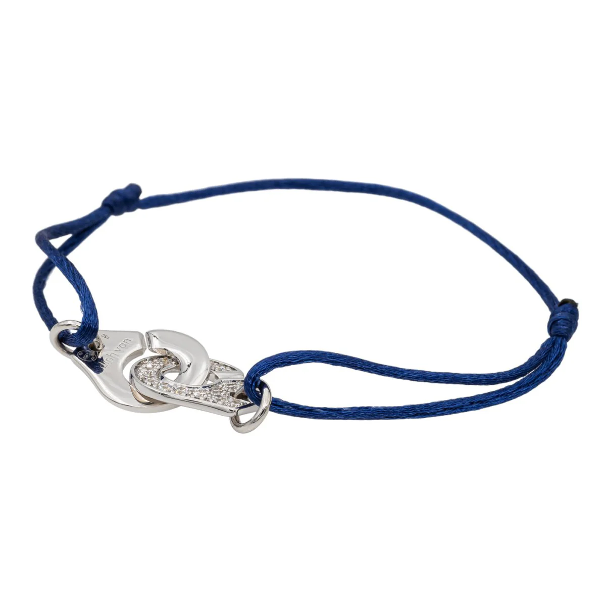 Bracelet Cordon DINH VAN "Menottes R12" en or blanc et diamants - Image 6