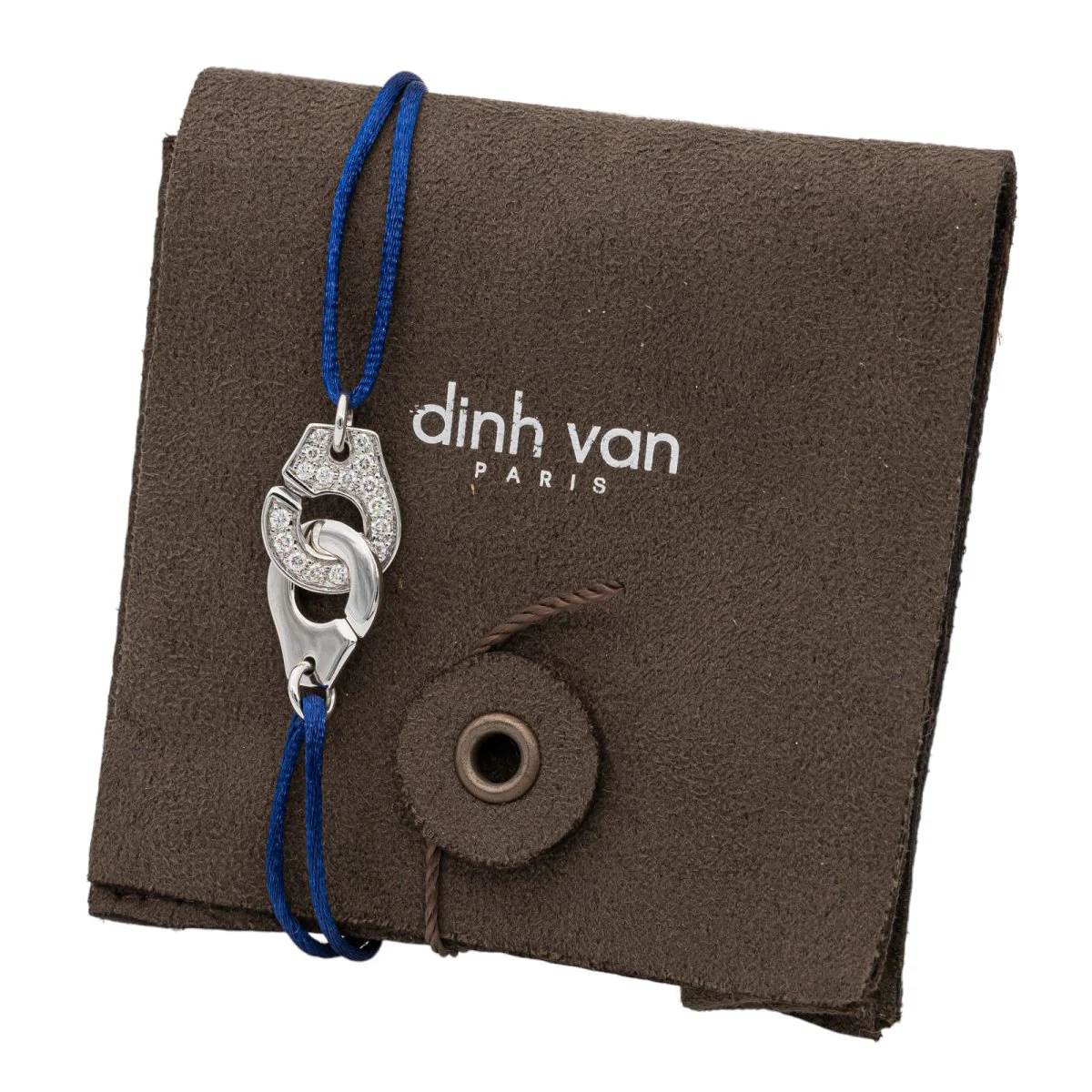 Bracelet Cordon DINH VAN "Menottes R12" en or blanc et diamants - Image 7