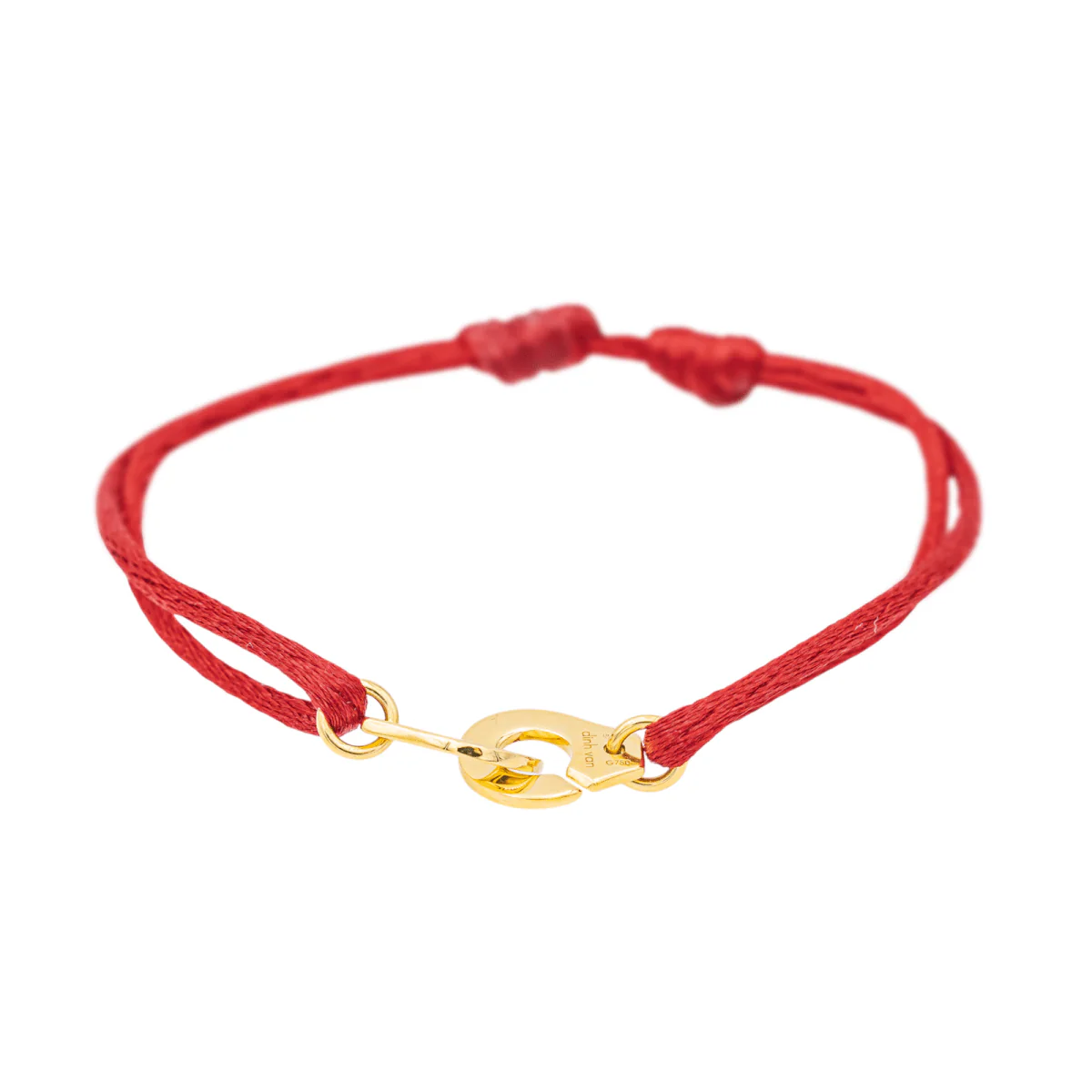 Bracelet DINH VAN Menottes R8 en or jaune - Image 3