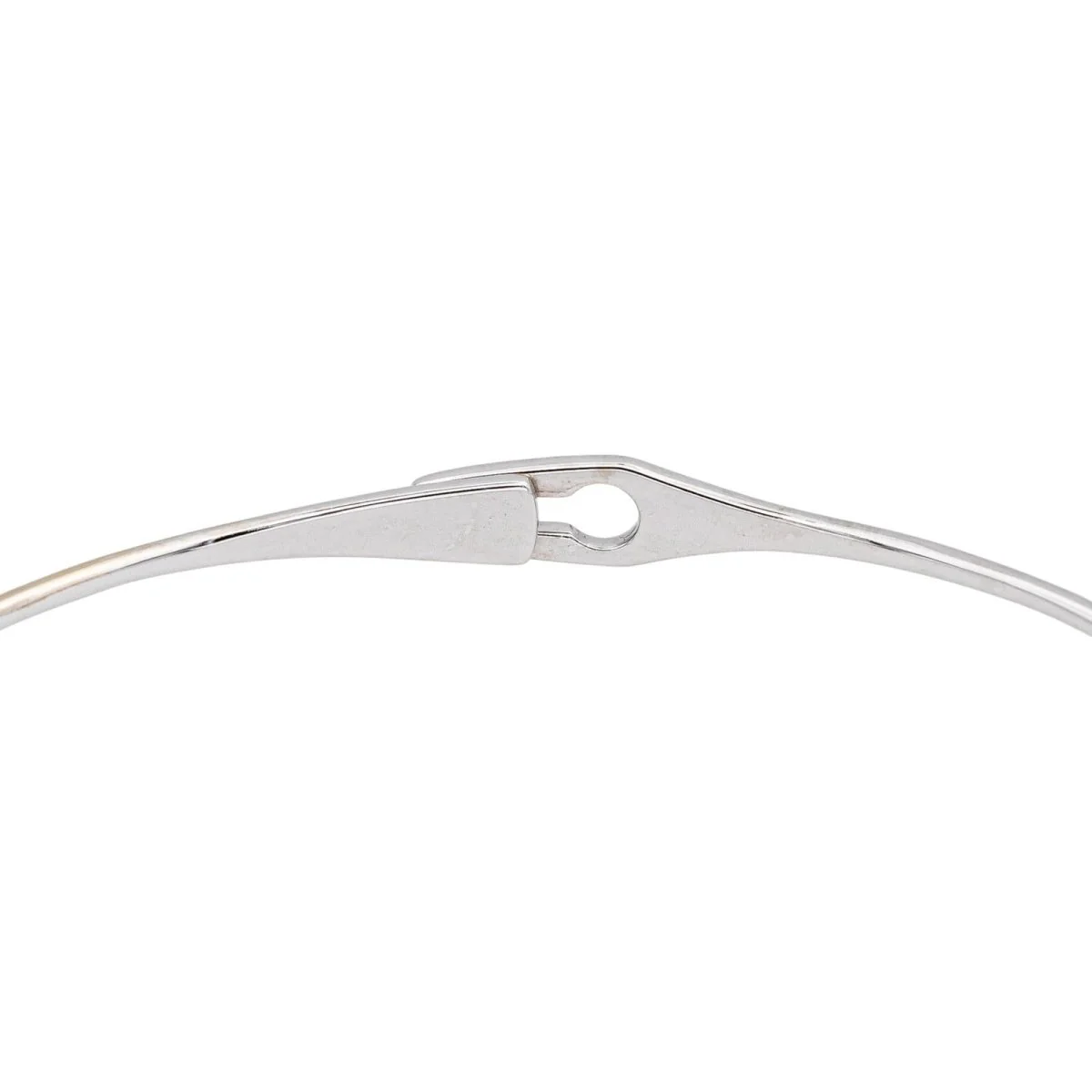 Bracelet Jonc DINH VAN "Serrure" en or blanc et diamant - Image 6