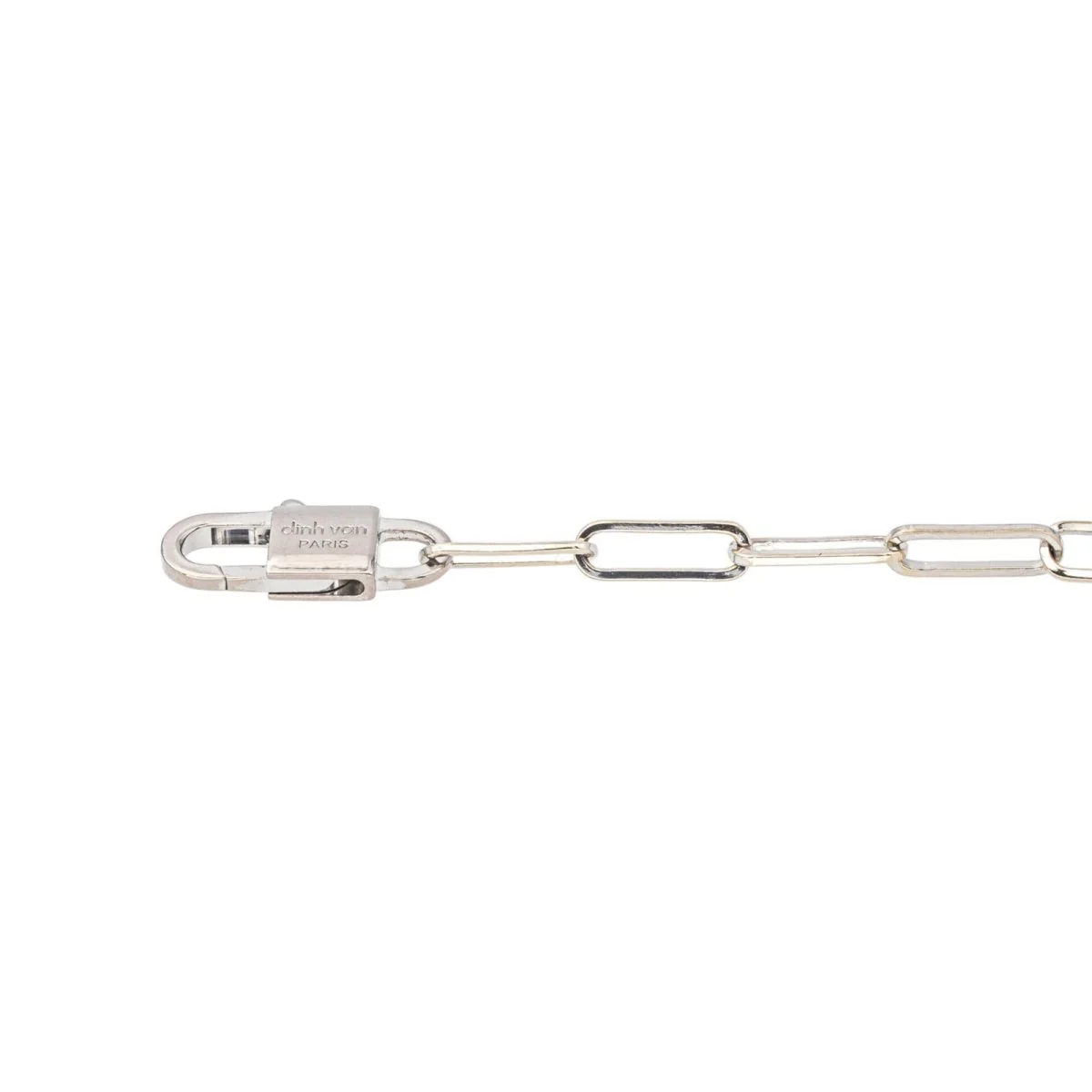 Bracelet Maille DINH VAN "Le Cube" en or blanc et diamant - Image 6