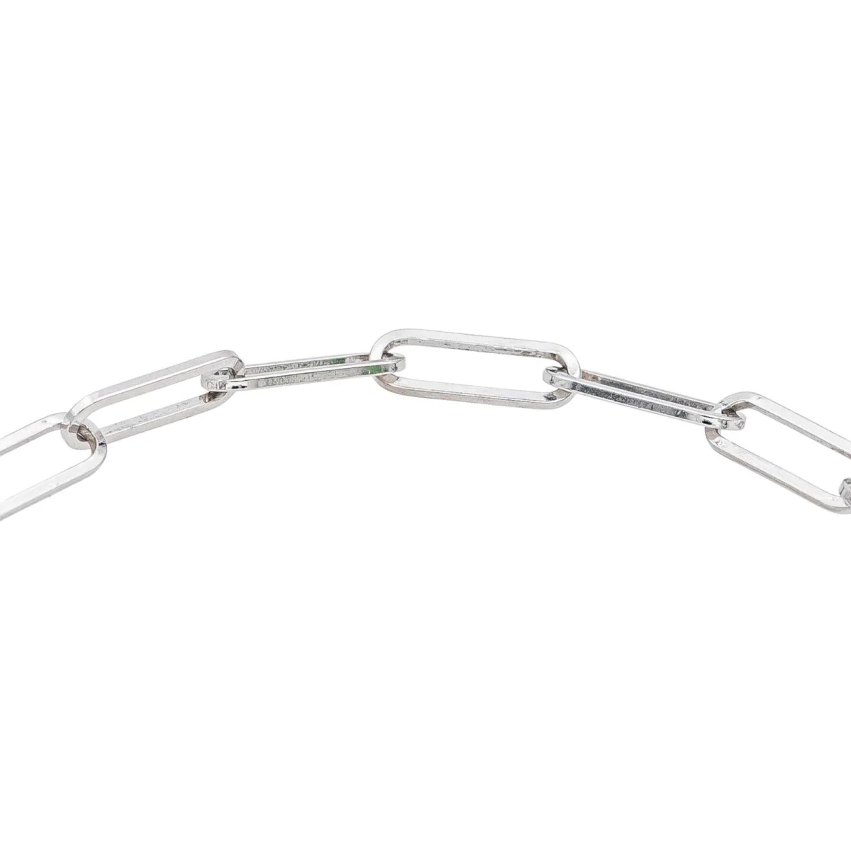 Bracelet Maille DINH VAN "Maillon" en or blanc - Image 4